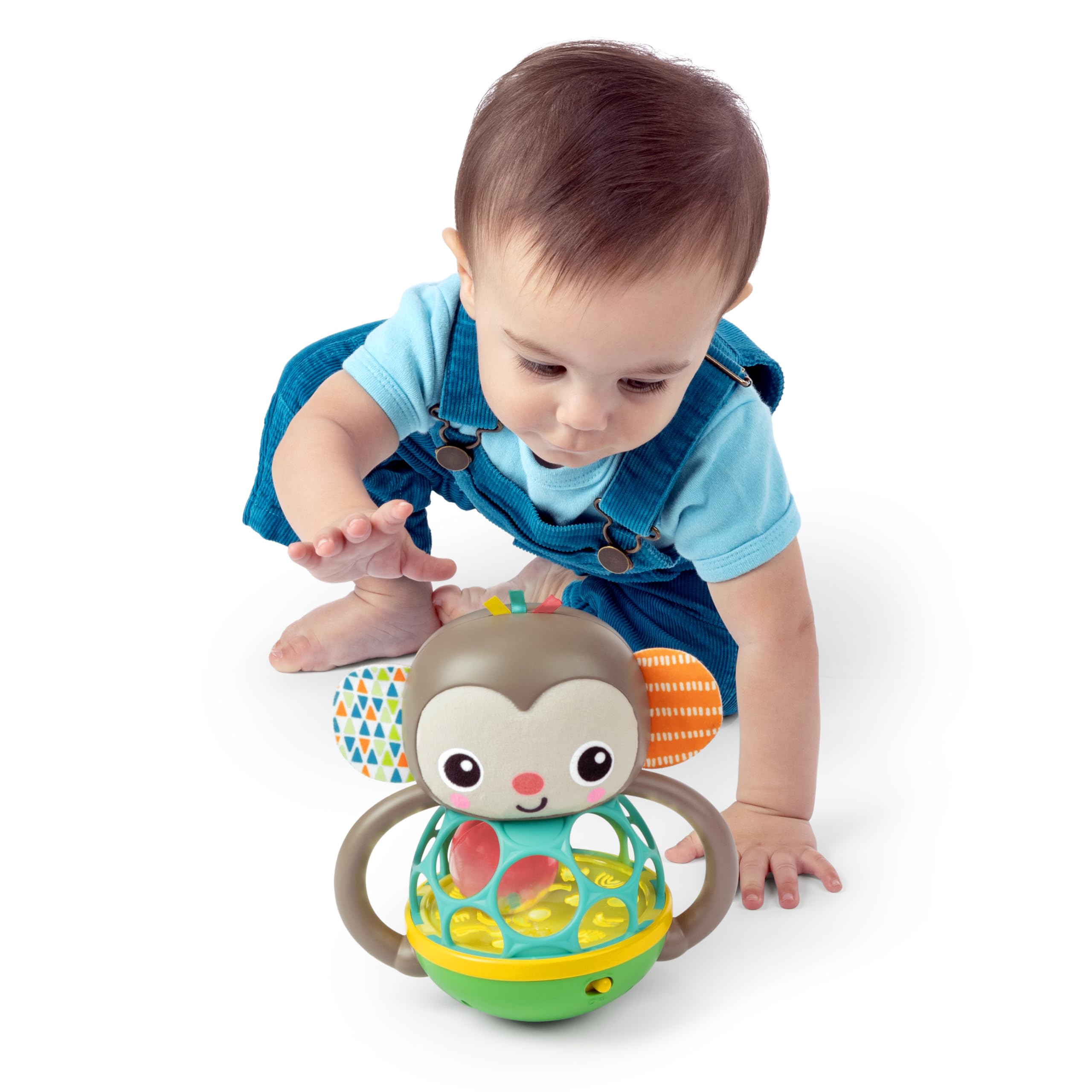 Bright Starts Grab & Giggle Monkey - Light-Up Musical Rattle Toy for 6+ Months 3