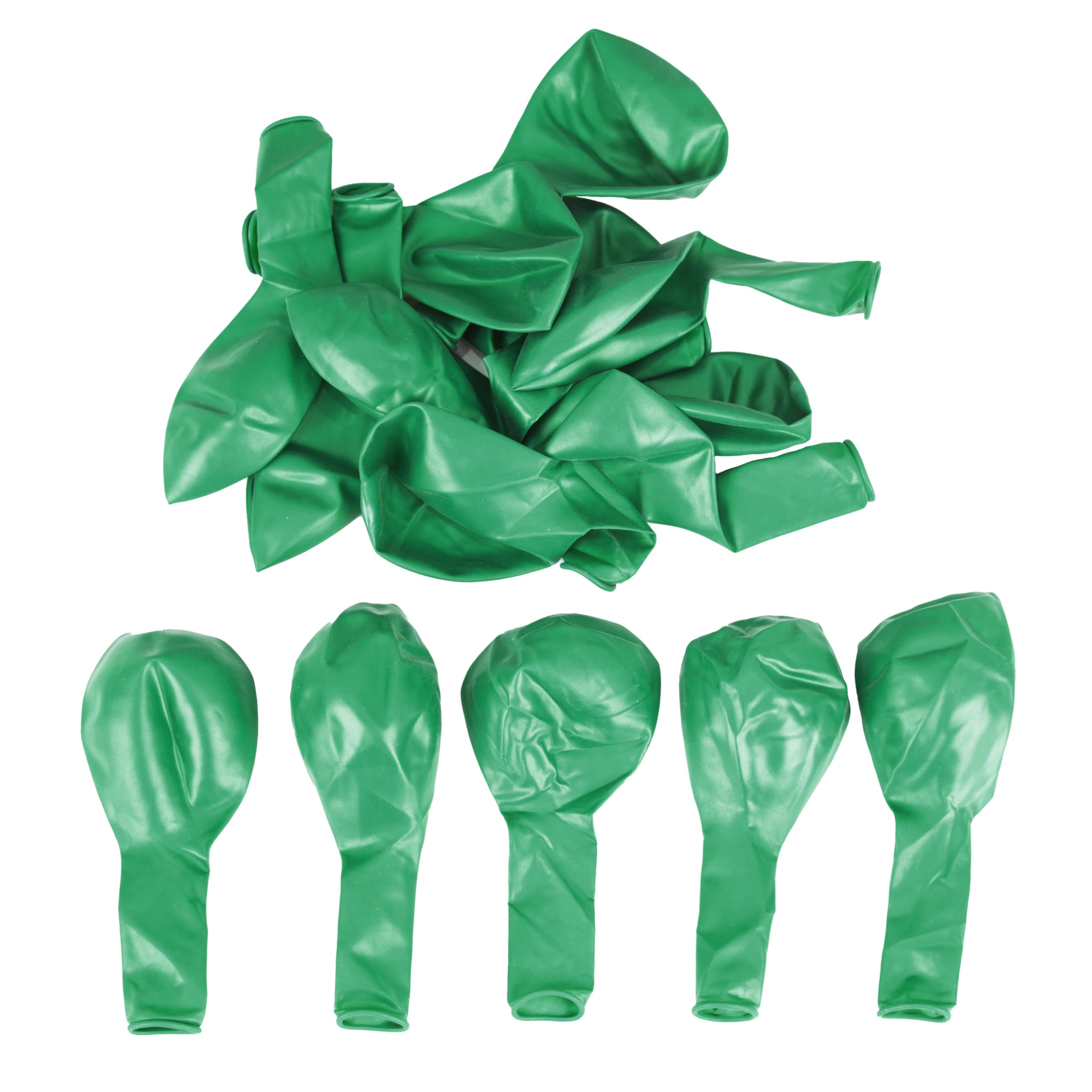 SHATCHI Green Balloons - 10 Pack, 12 Inch Thick Latex, Biodegradable Helium Party Balloons 6