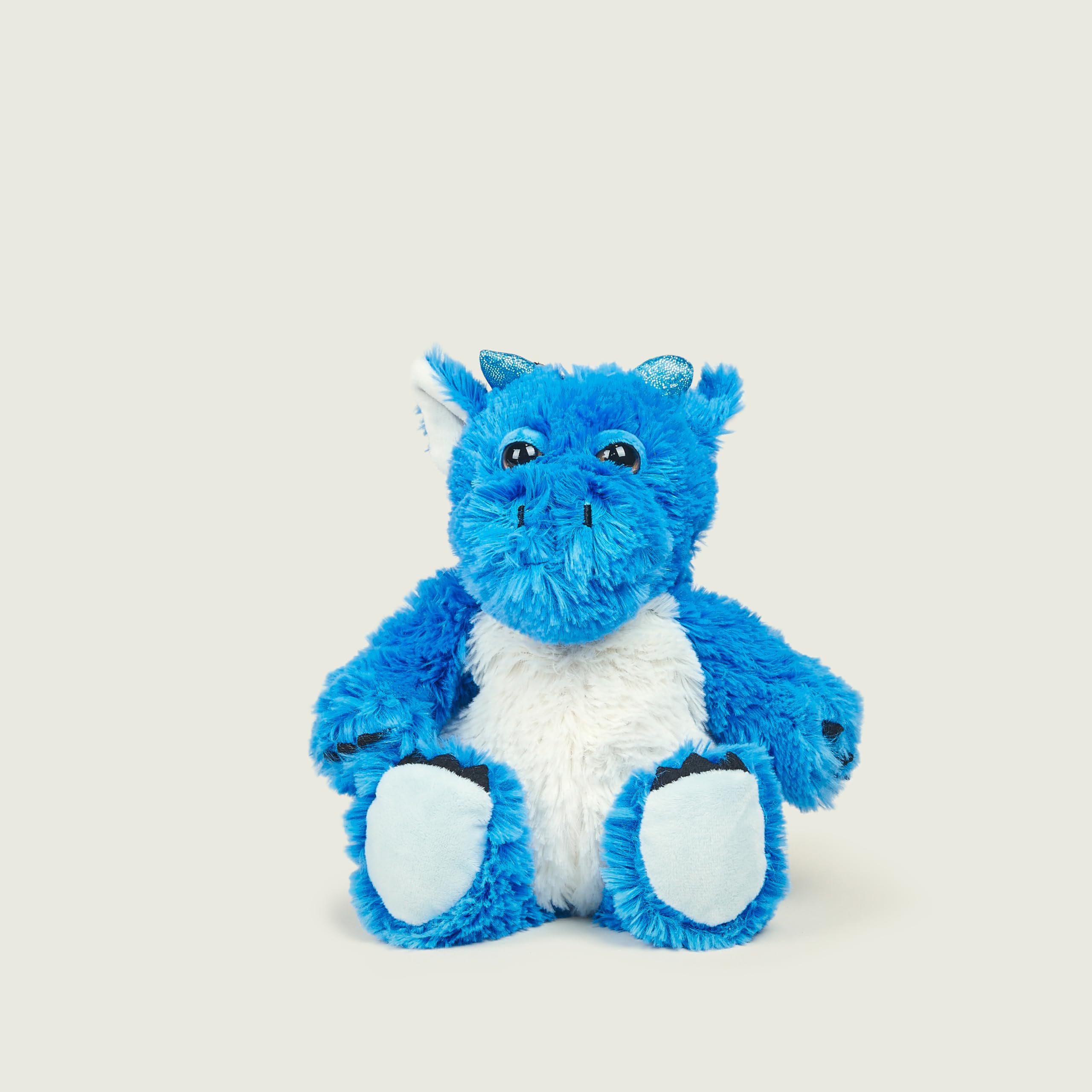 Warmies - Blue Dragon Weighted Teddy Junior Size Microwavable Heat Pad with French Lavender 21