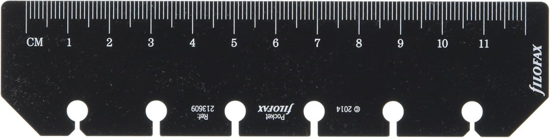 Filofax Pocket Ruler Page Marker - Black