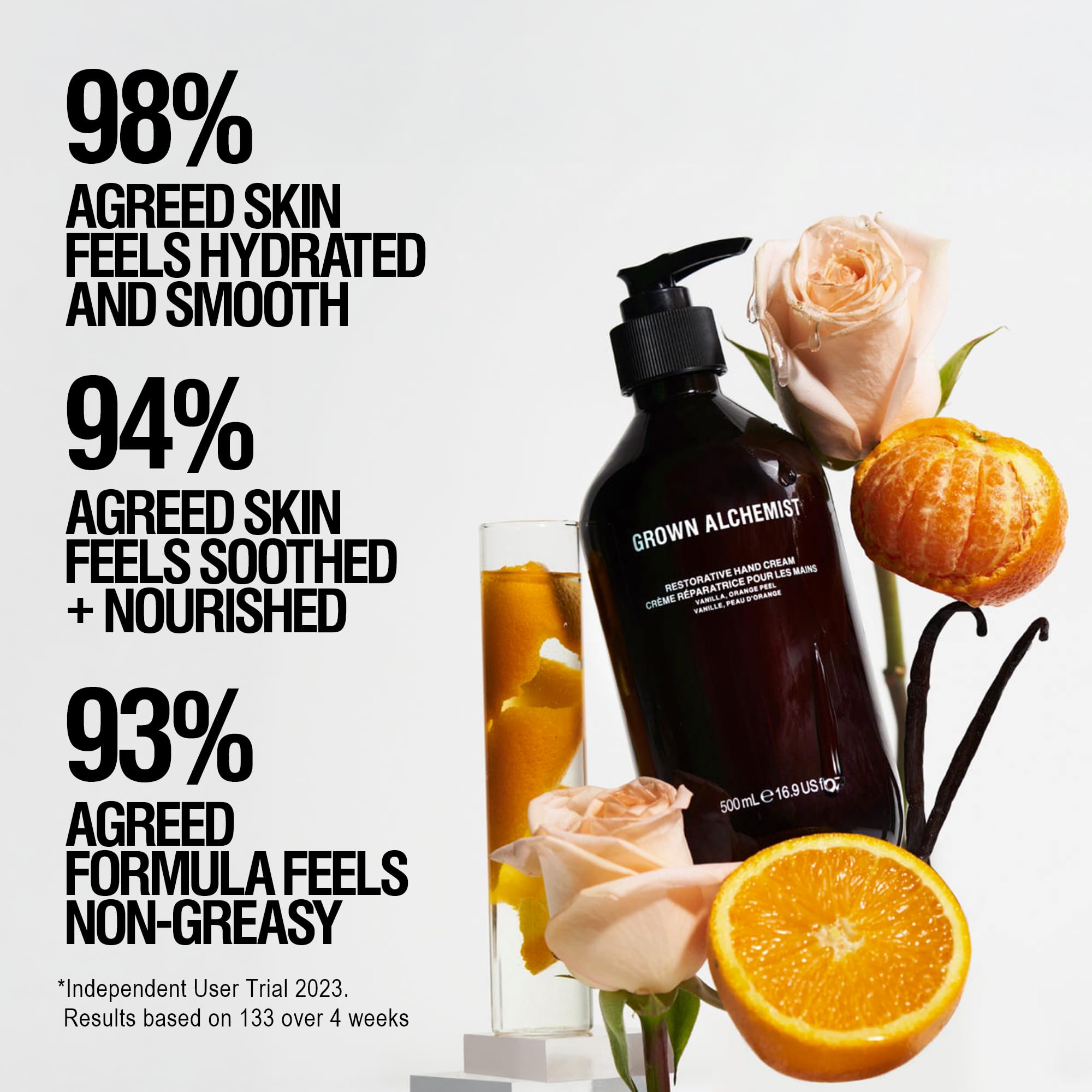 Grown Alchemist Restorative Luxury Hand Cream - Vanilla, Orange Peel | 300 ml | Vegan 4