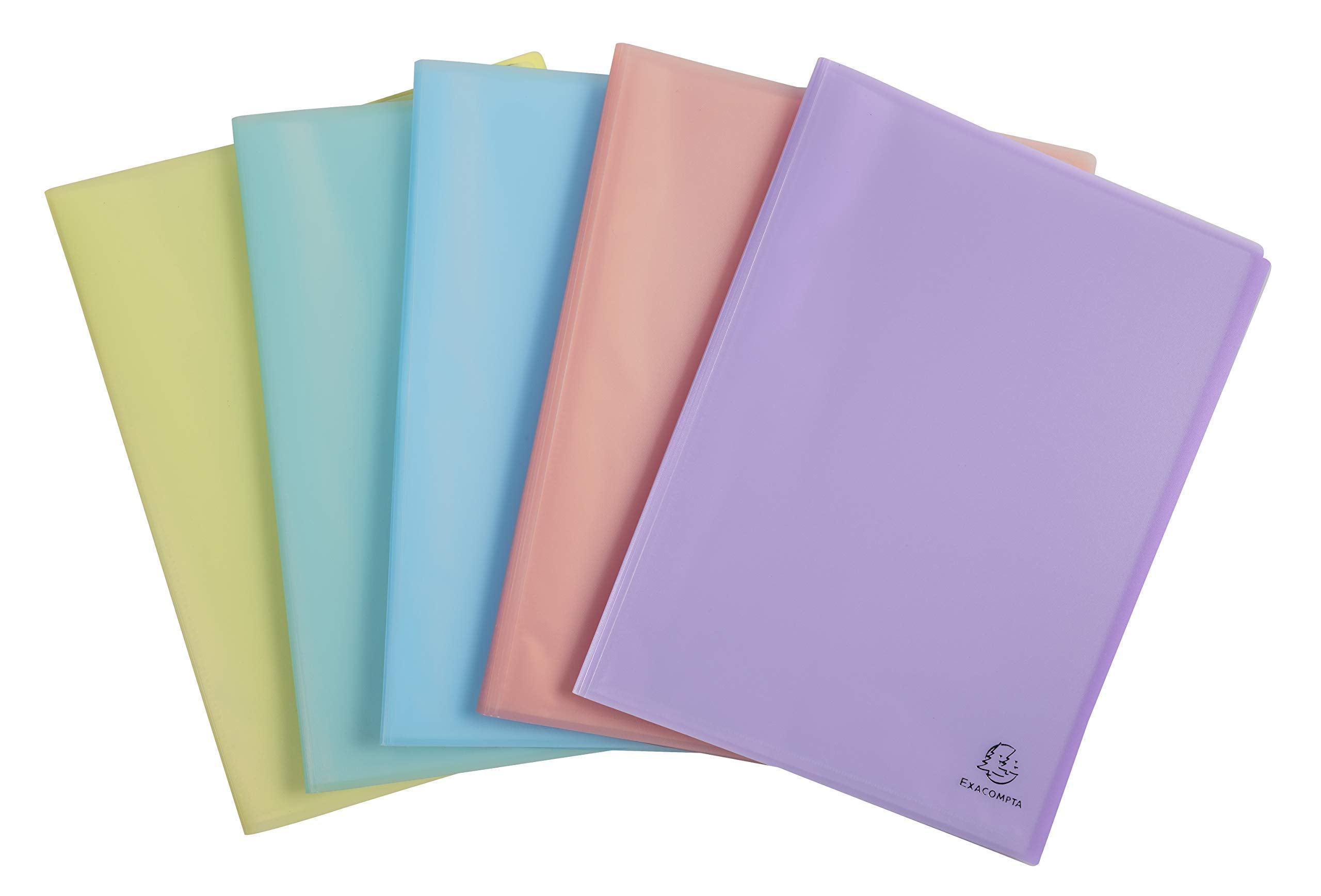 Exacompta Chromaline Presentation Book - 20 Pockets (40 Views) | A4 Size | Translucent Pastel PP 2