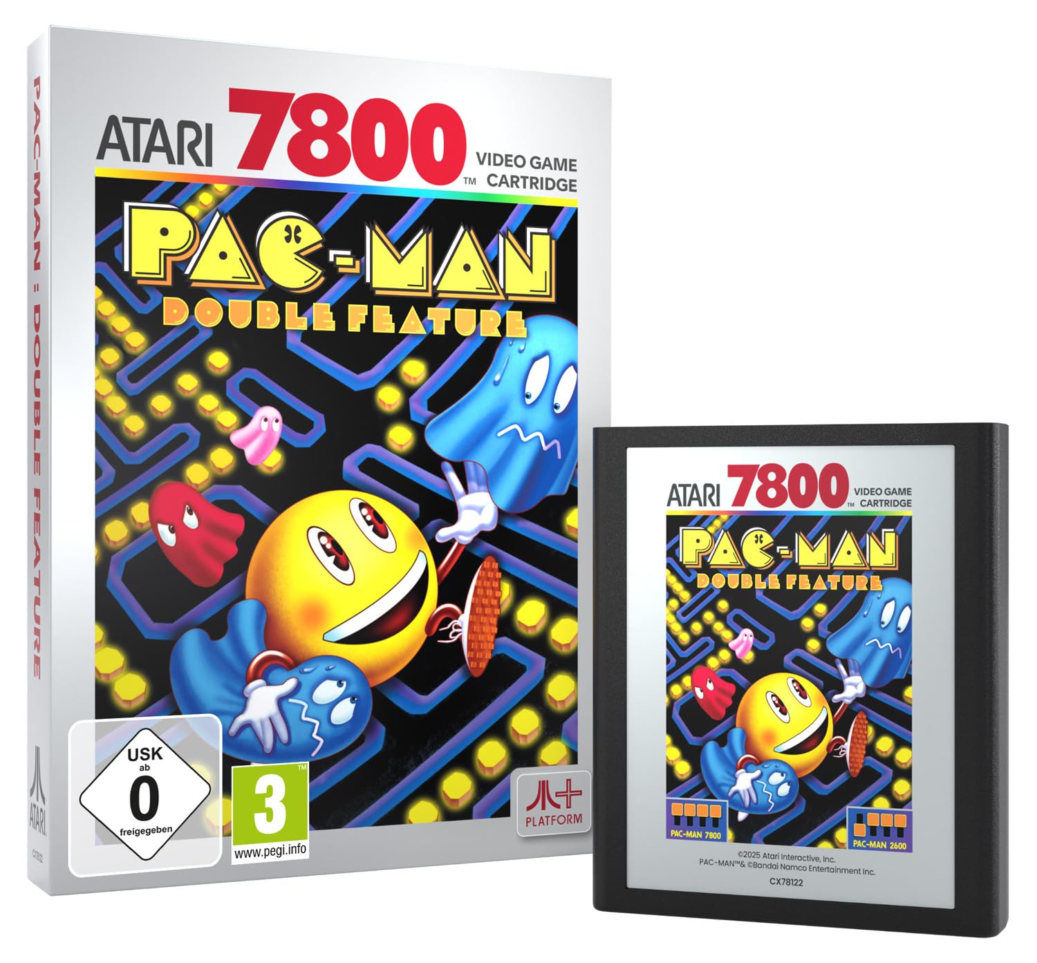 PAC-MAN Double Feature - Atari 2600+ and Atari 7800+ Compatible Edition 8
