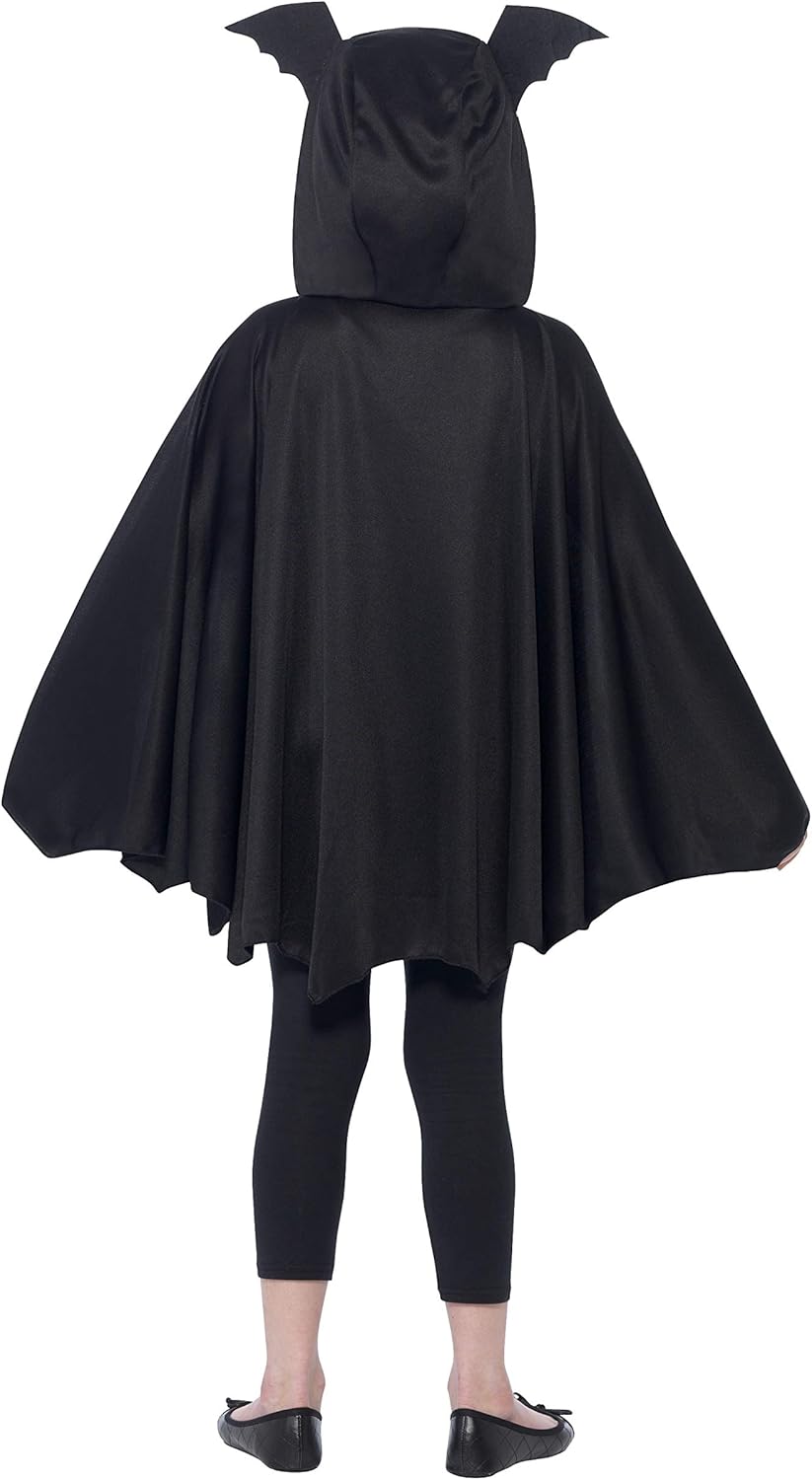 Smiffys Bat Cape - Black Dress Up Costume Accessory for Kids 6