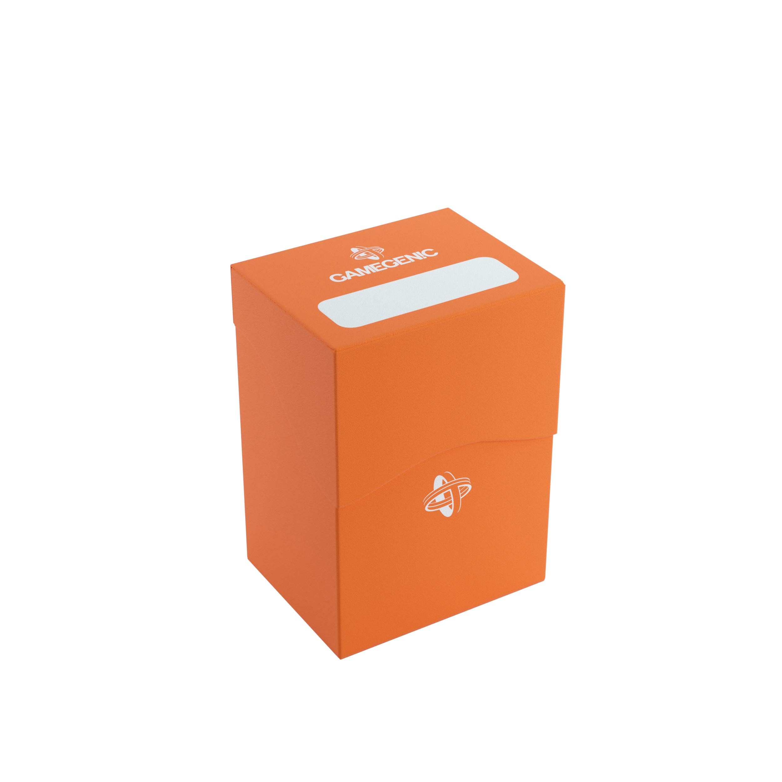 Gamegenic 80-Card Deck Holder - Orange | Self-Closing Lid | Acid-Free Storage 1