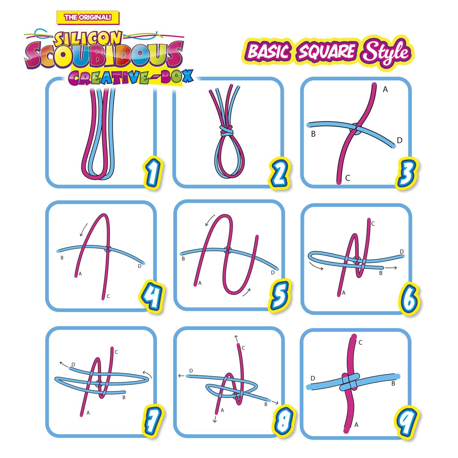 CRAZE Scoubidou Creative Box - 36 Silicone Strings, 30+ Charms & Beads, Ages 8+ 5