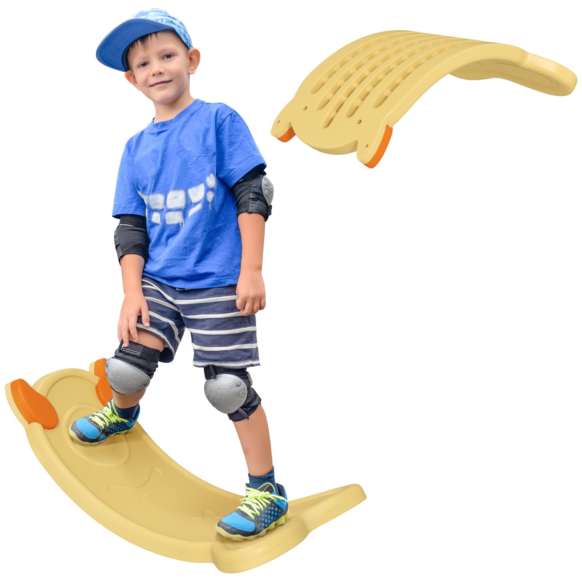 AIYAPLAY Kids Balance Board - Wobble, Rock, or Slide Play | HDPE/PP | Ages 3+