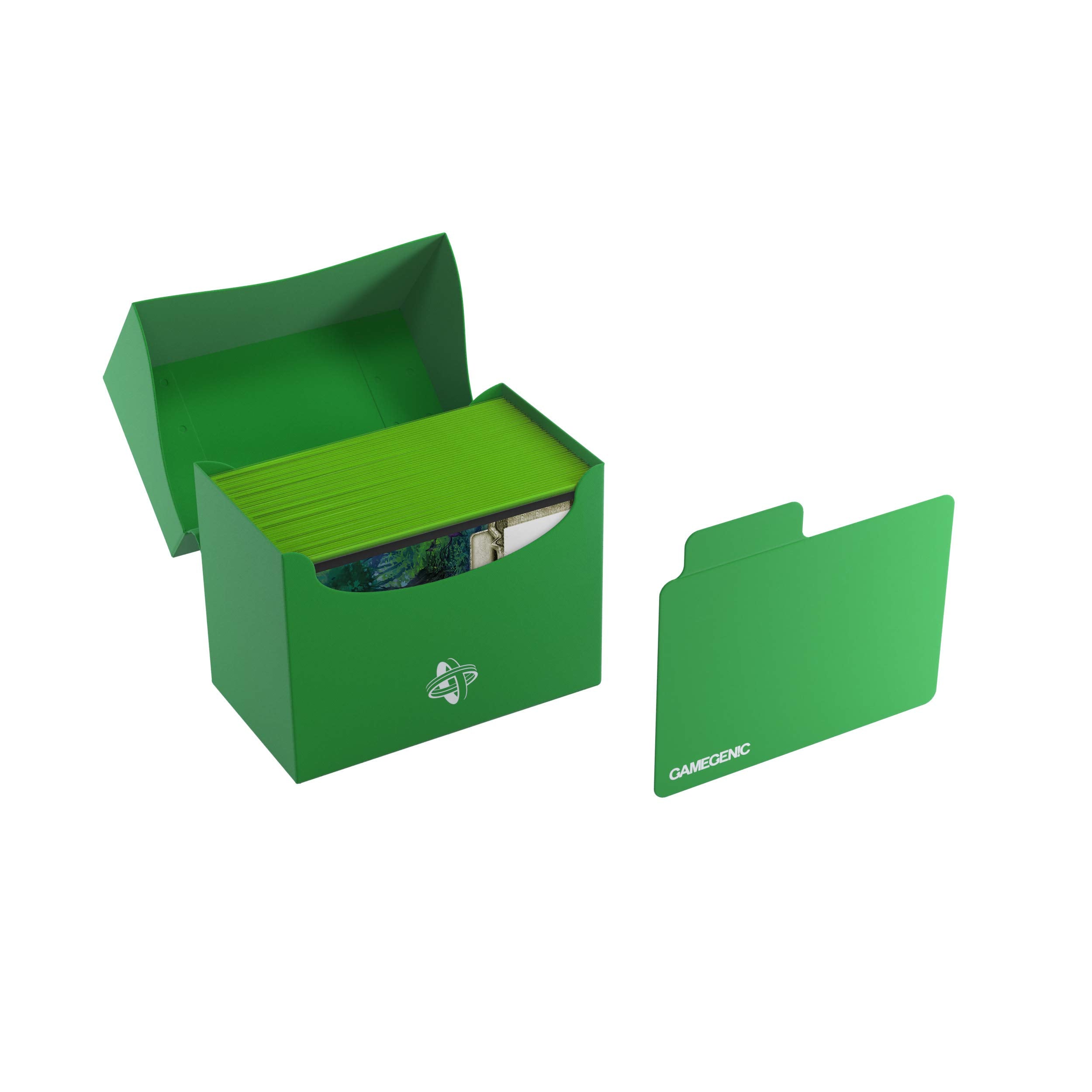 Gamegenic 80-Card Side Holder - Green | Side-Loading | Durable Plastic 5