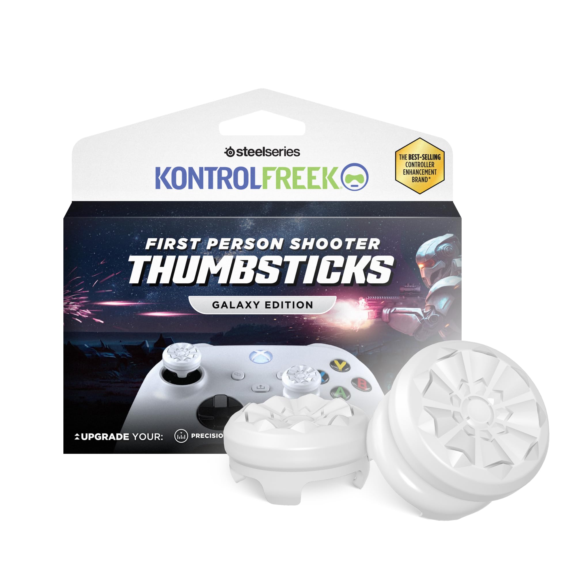 KontrolFreek Galaxy FPS Thumbsticks for Xbox One & Xbox Series X - White 1