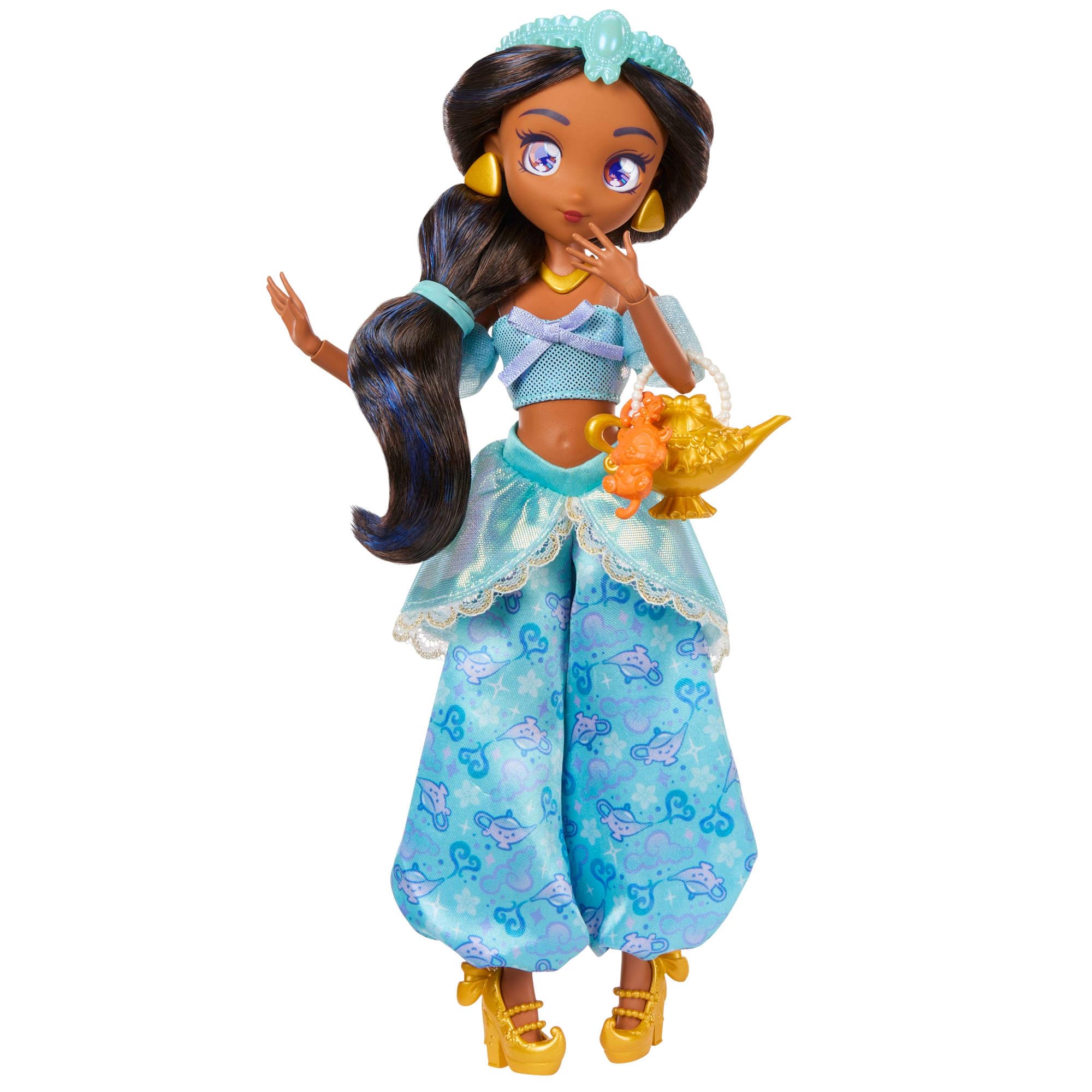 Mattel Disney Princess Jasmine Manga Doll - 9 in, 11 Articulation Points, Ages 6+ 5