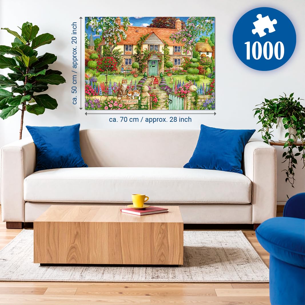 Ravensburger Rose Cottage 1000 Piece Jigsaw Puzzle for Adults & Kids Age 12+ 2