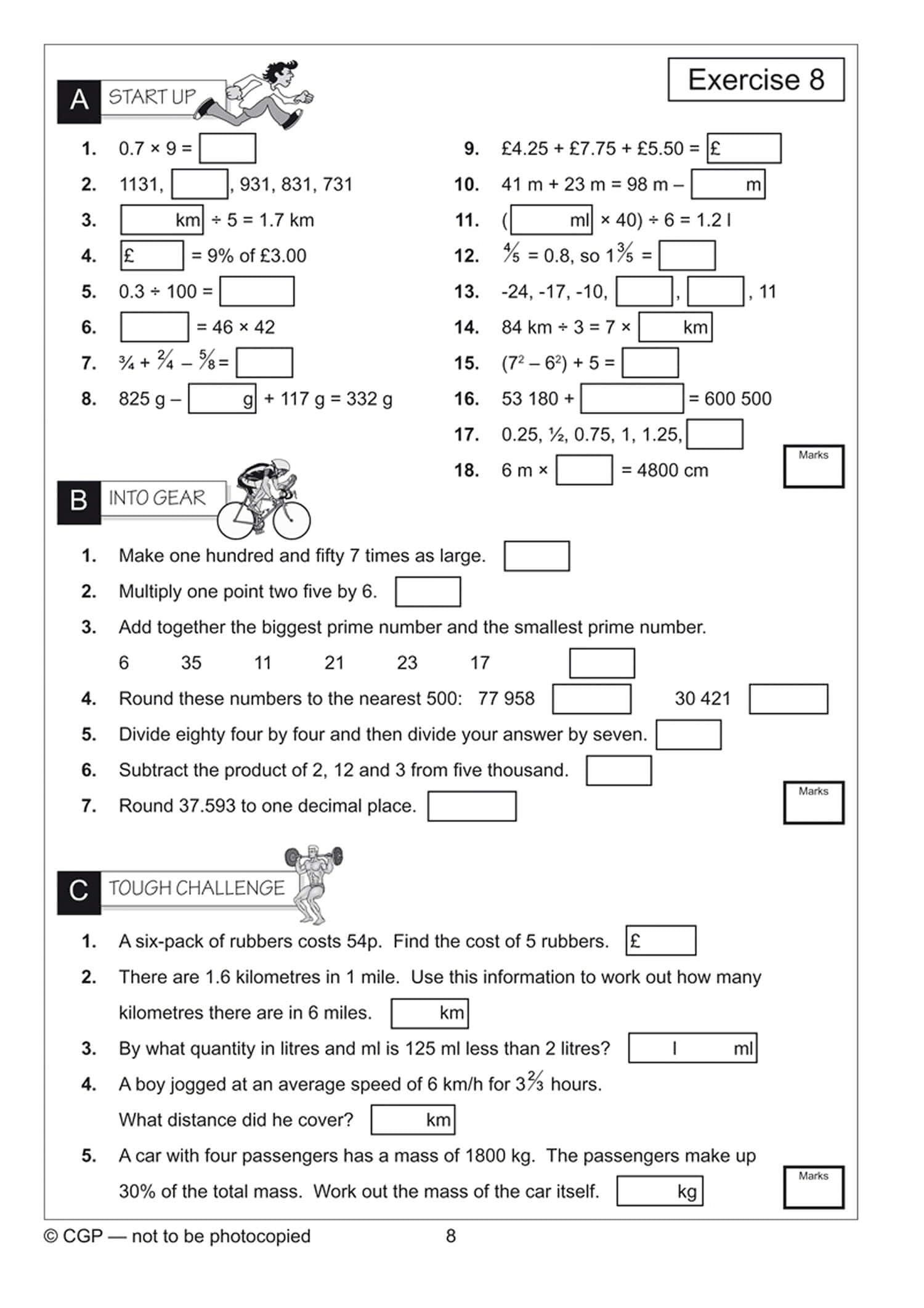 CGP Year 6 Mental Maths Workout - Ages 10-11 | Paperback | 40 Pages 3