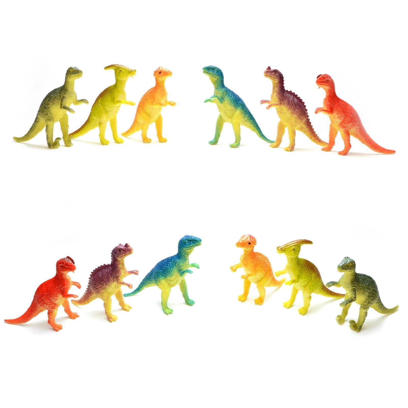 SHATCHI 24 Piece Mini Dinosaur Figures - Realistic & Educational Play Set for Kids Ages 6+ 2