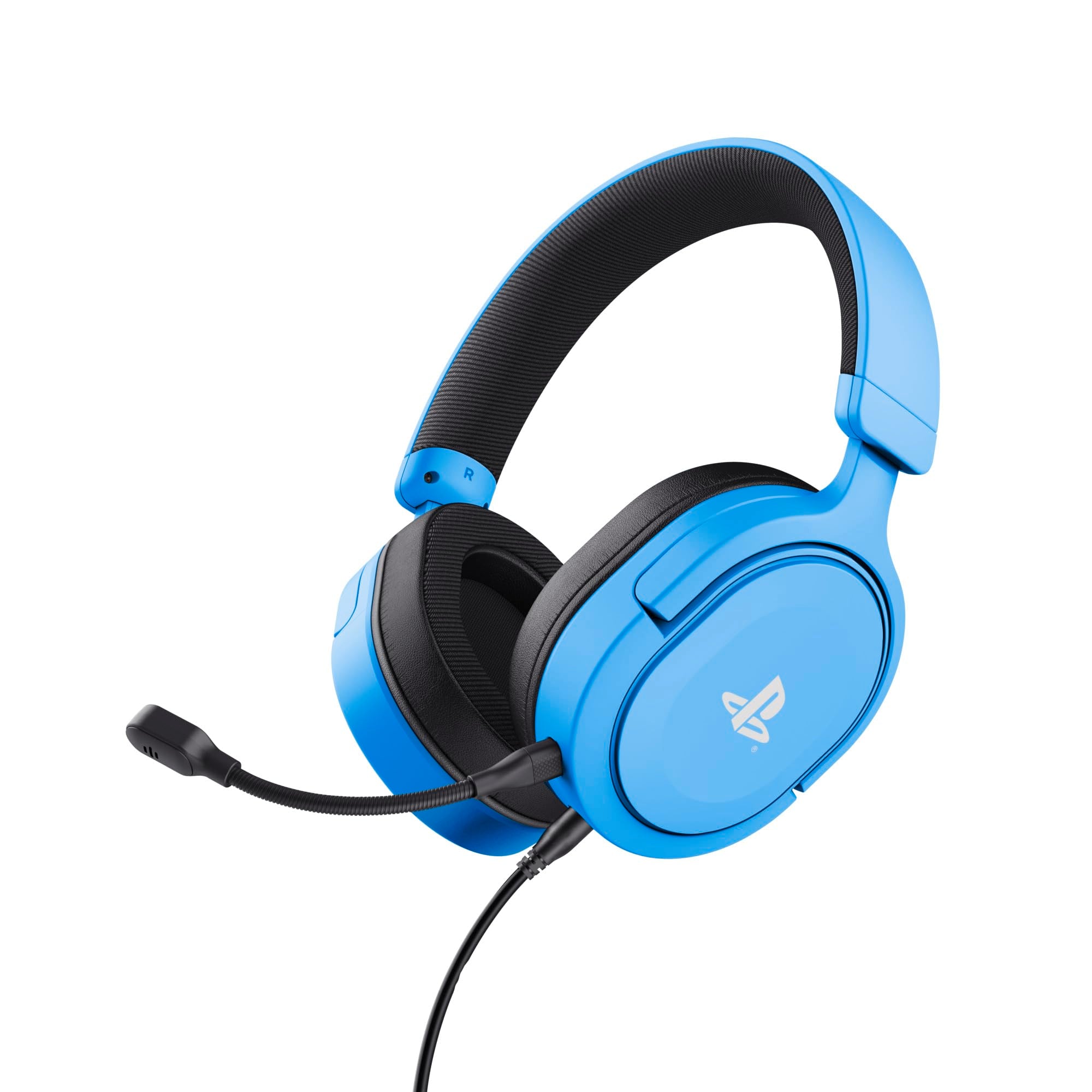 GXTrust GXT 498B Forta Gaming Headset - Officially Licensed for PS5 | 50mm Drivers | Detachable Mic | Blue 1