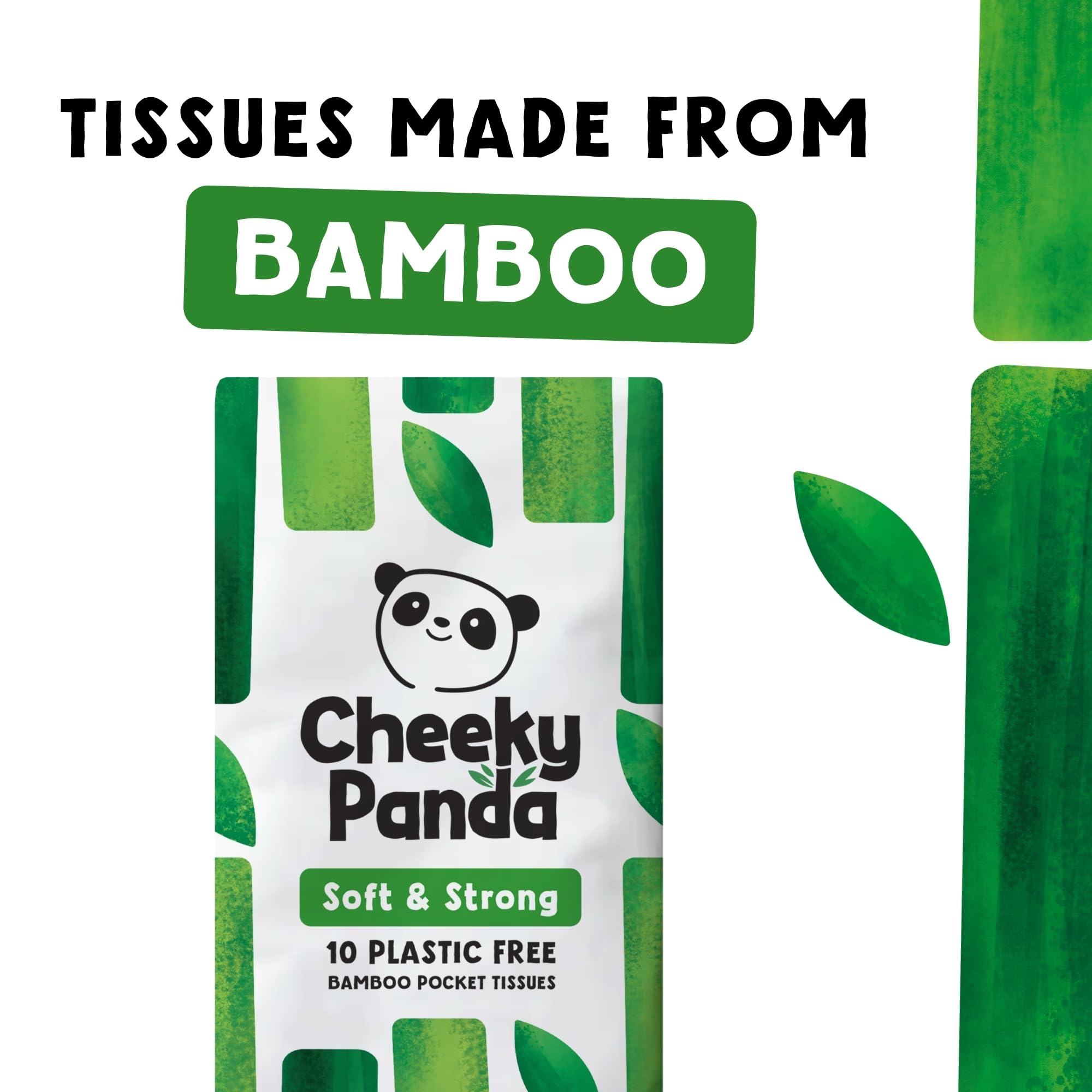 The Cheeky Panda Bamboo Facial Tissue - Plastic Free Travel Pack | Unscented | 1 Count 2