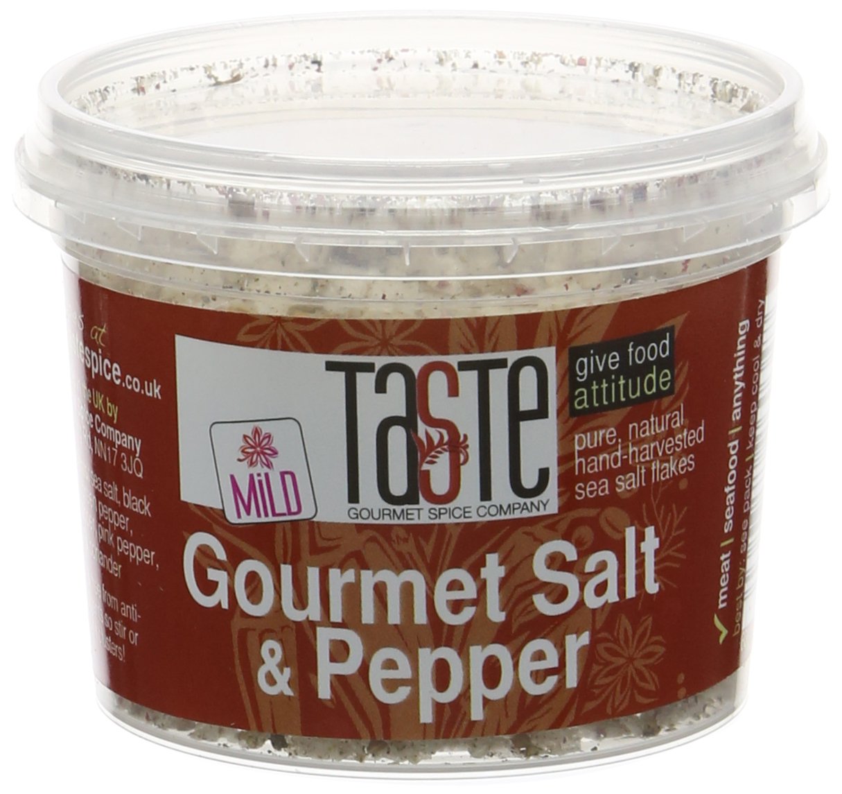 Gourmet Spice Company Sea Salt & Mixed Pepper Flakes - Hand-Harvested British Salt | 60g