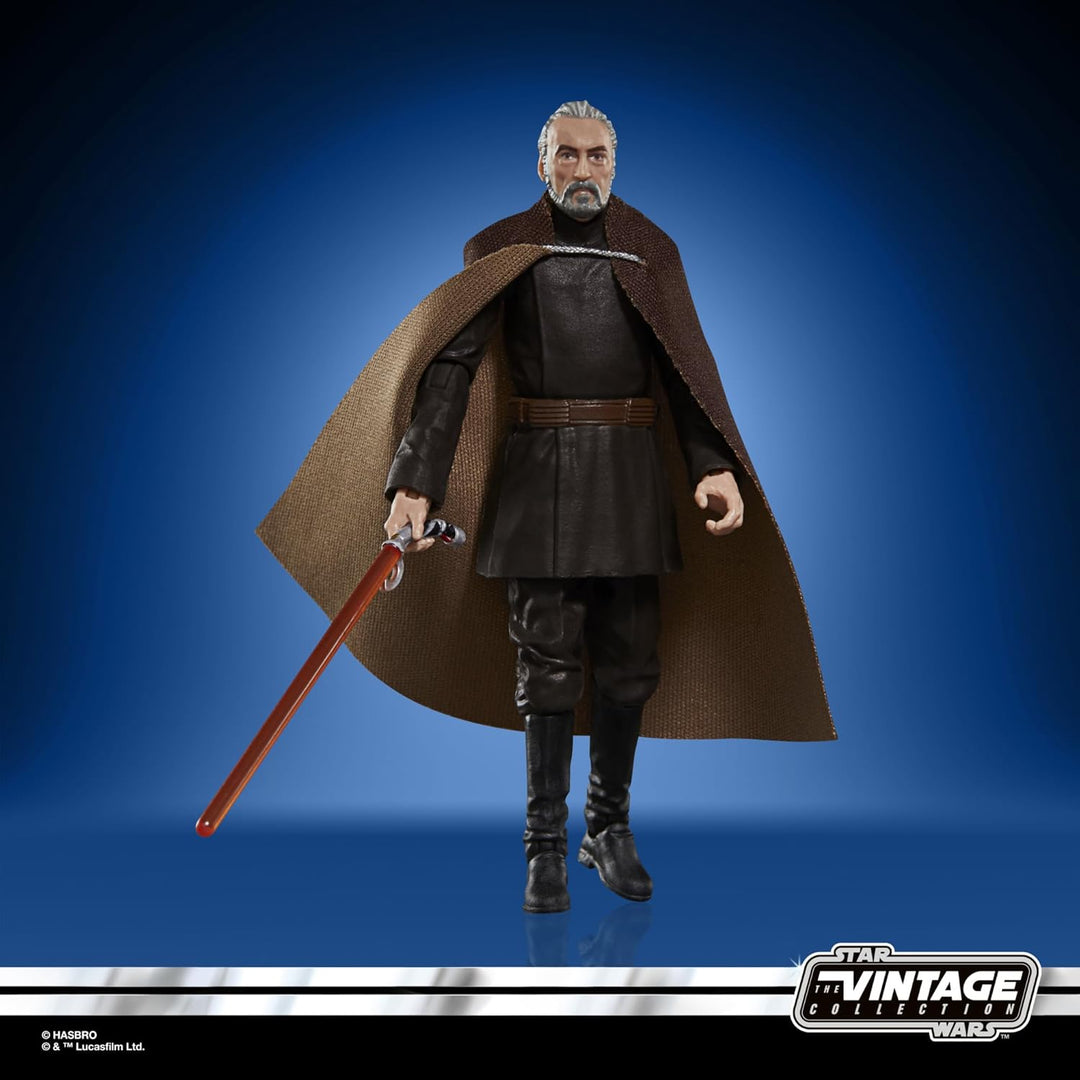 Star Wars The Vintage Collection Count Dooku Action Figure - Attack of the Clones 3.75-Inch Collectible for Ages 4+