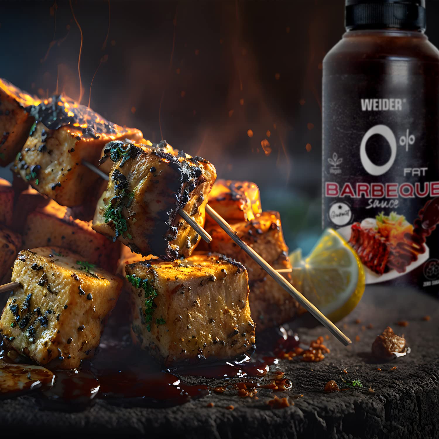Weider Zero Barbecue Sauce - Zero Fat, Zero Sugar | 265 ml 4