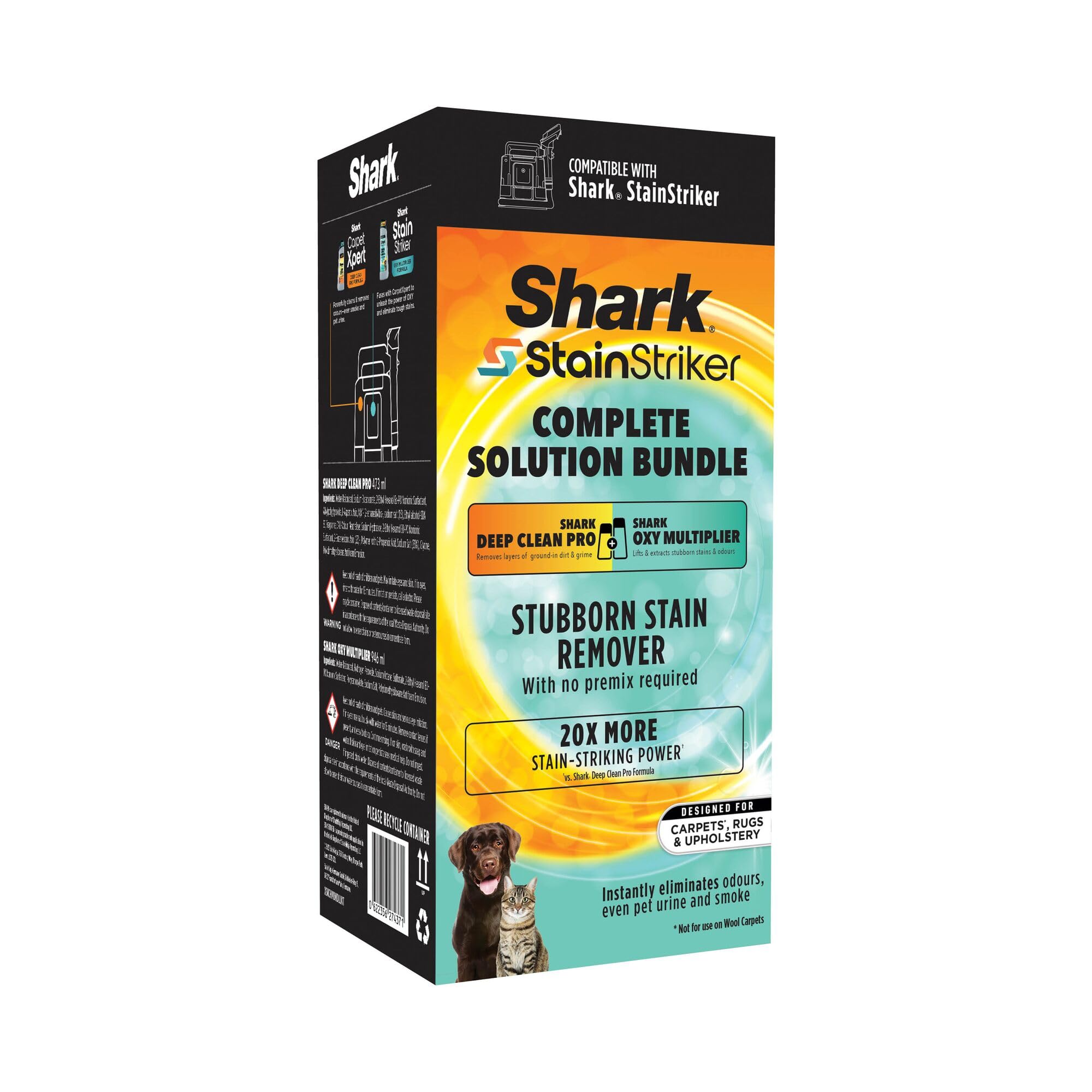 Shark StainStriker Cleaning Solution Bundle - Oxy Multiplier & Deep Clean Pro Formulas | 946ml 2