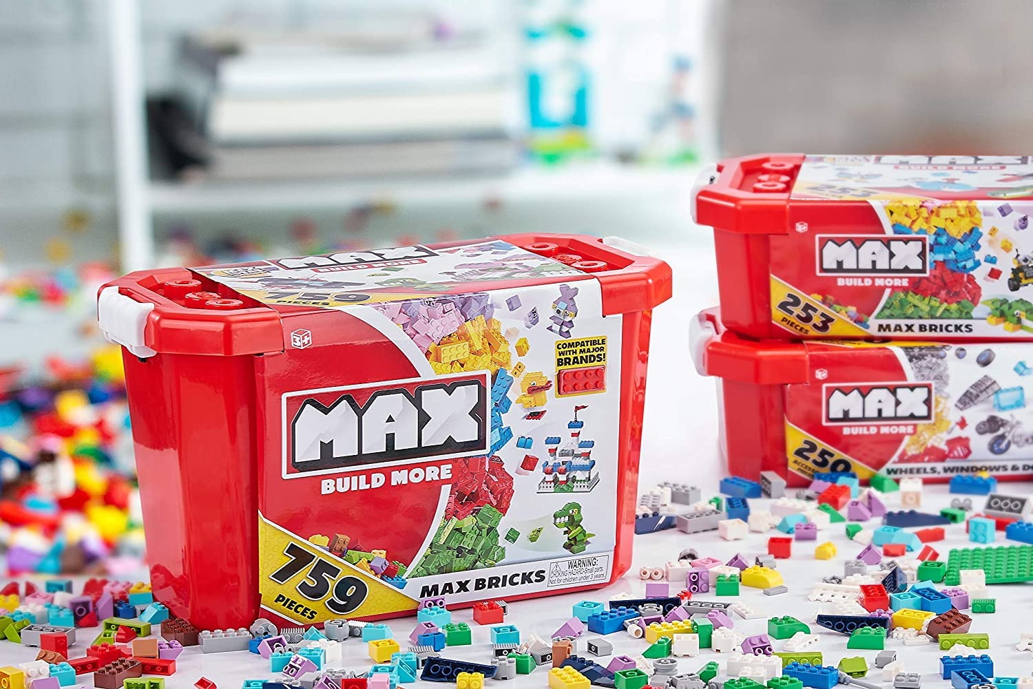 ZURU MAX Build More Building Bricks Value Set - 759 Pieces for Endless Creations 4