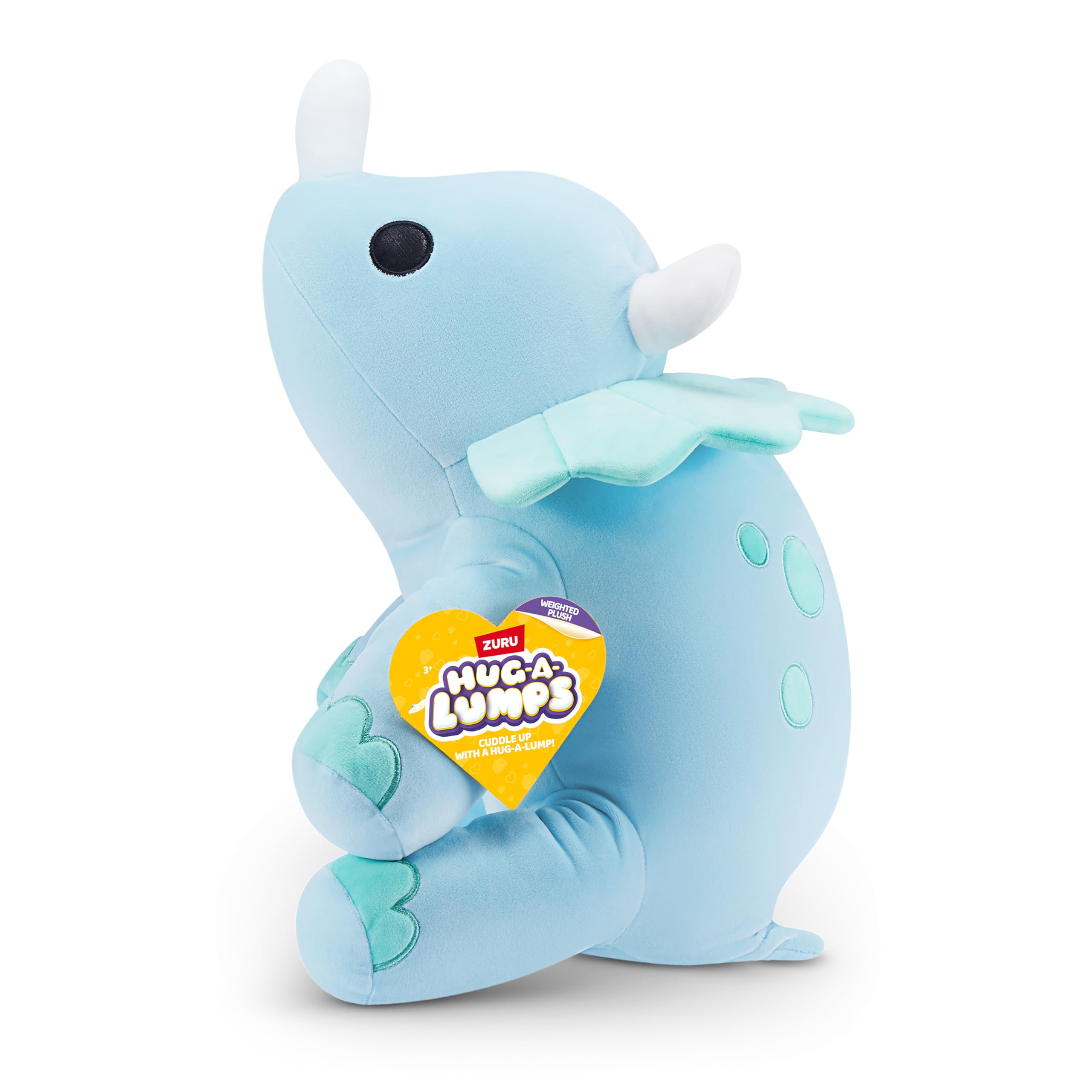Hug-A-Lumps by ZURU - Weighted Cuddly Plush Toy, 1.5kg Dino (Delilah) 3