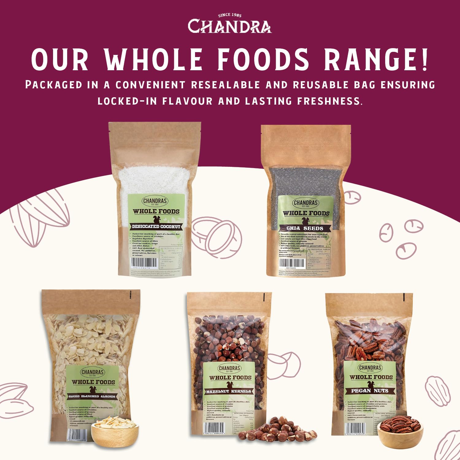 CHANDRA Ground Almond Flour - 1kg Bag | Gluten-Free, Keto & Paleo Friendly 8