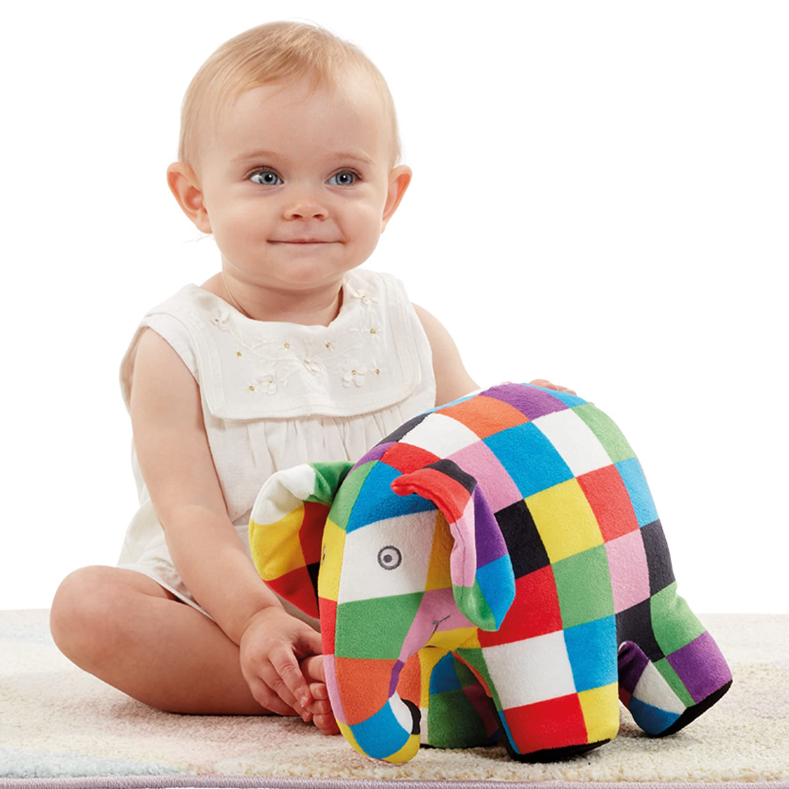 Elmer the Patchwork Elephant Soft Toy - 20cm Plush for Ages 1 Month+ 9