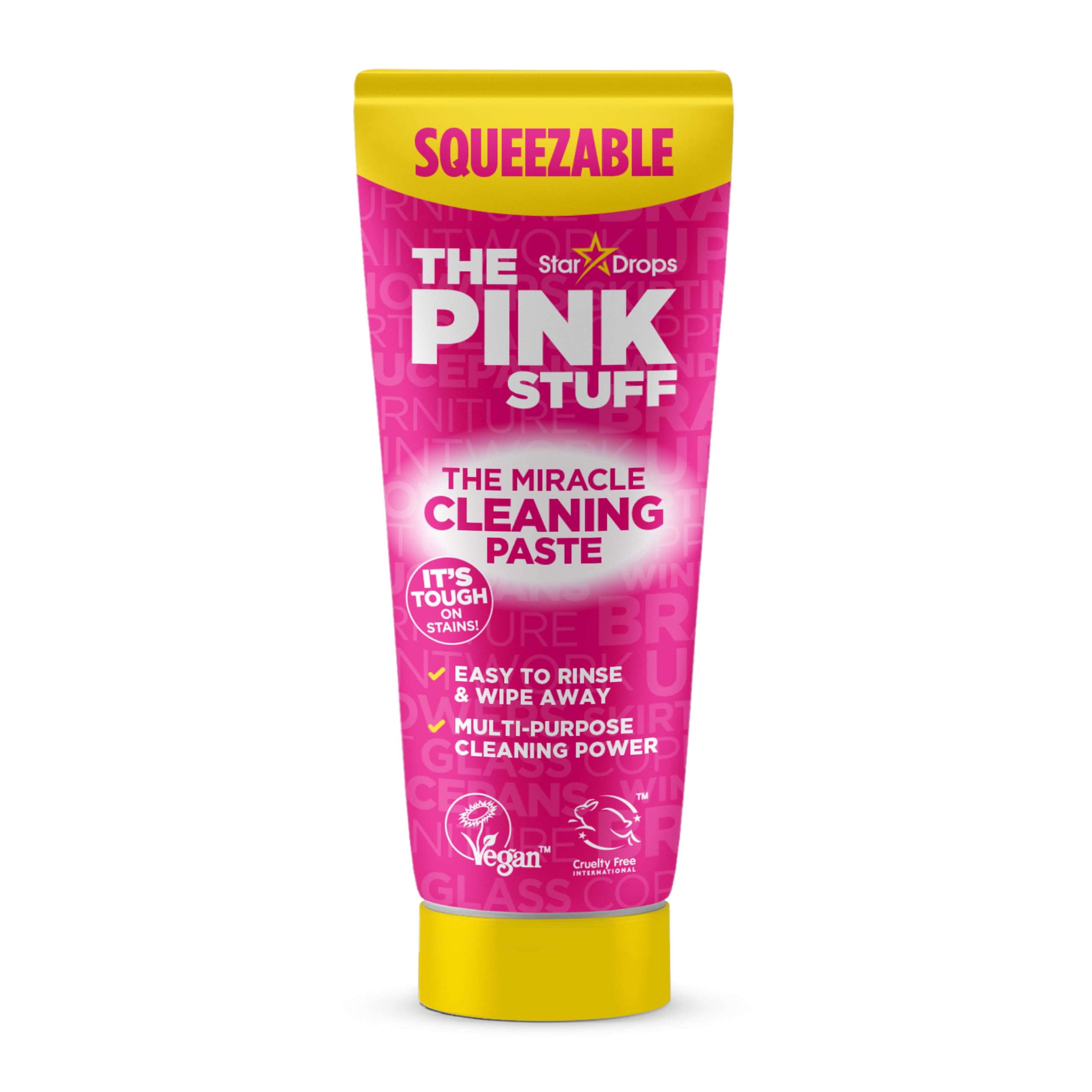 Stardrops The Pink Stuff Miracle Squeezable Cleaning Paste - 300g | All Purpose | Rhubarb Scent