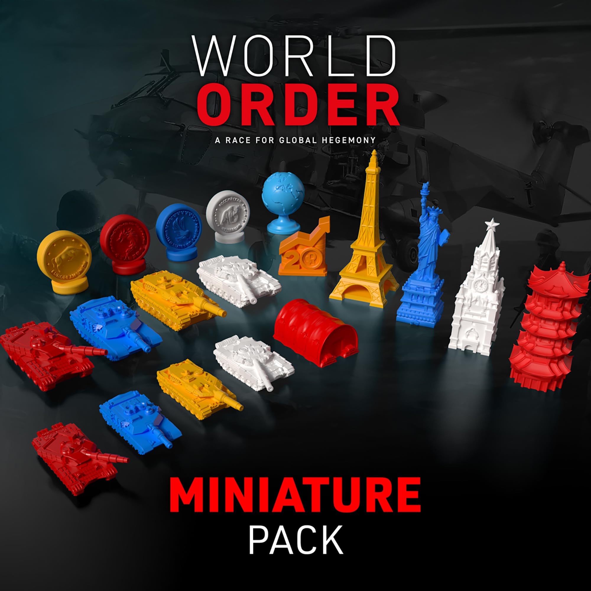 World Order Miniature Pack - 93 Collectible Pieces, 3D Printed, Board Game Accessory 4