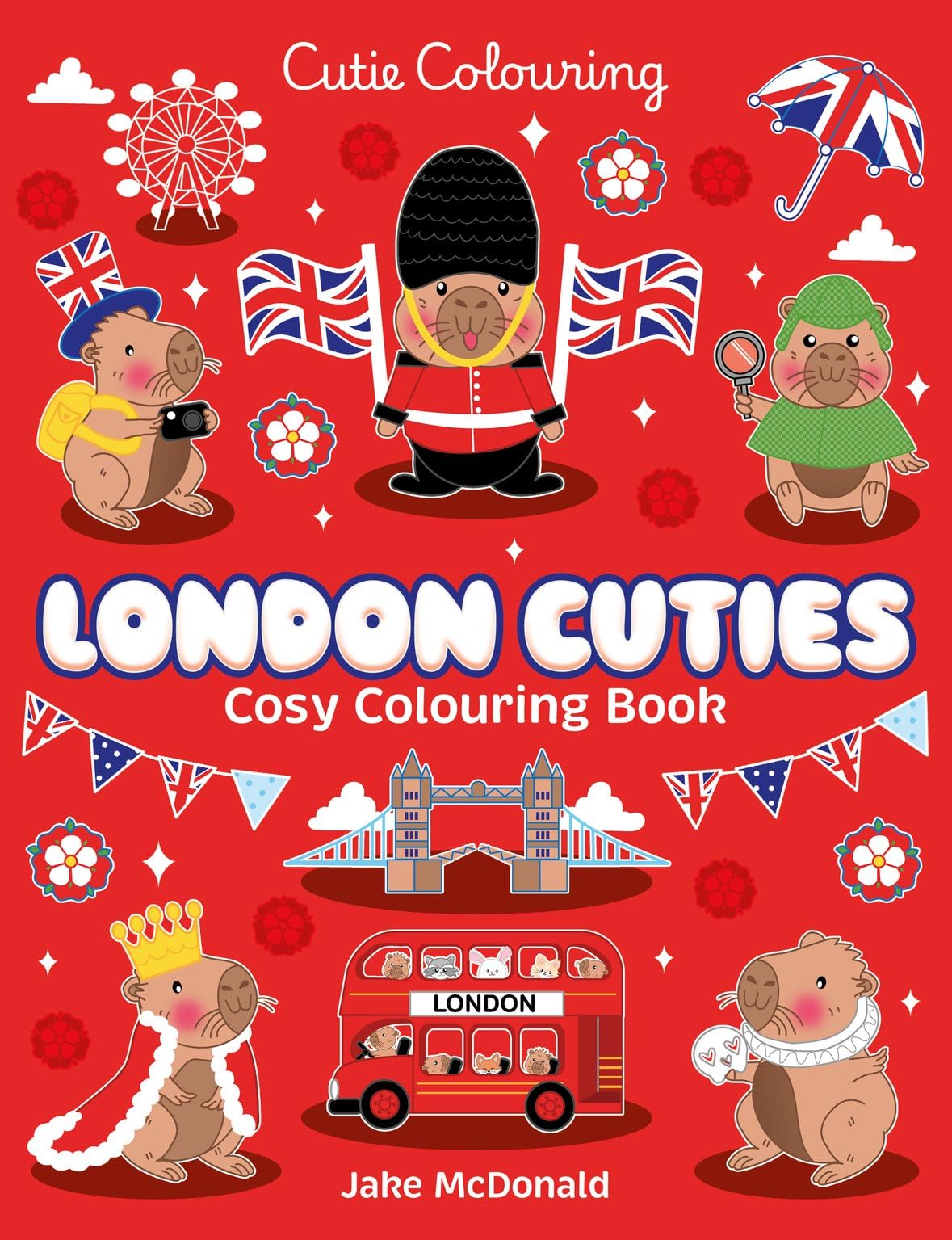 Scholastic London Cuties Cosy Colouring Book - Iconic City Scenes | Ages 5-12 | Paperback