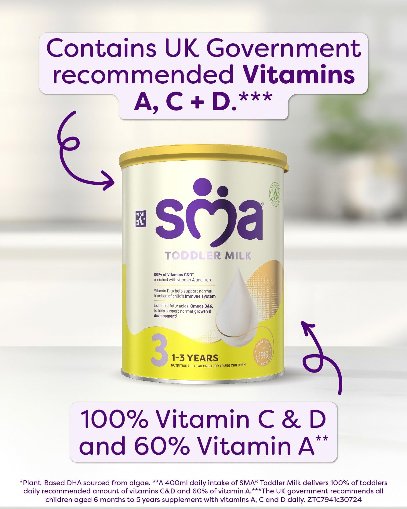 SMA Toddler Milk Powder - 1-3 Years, 800g 3