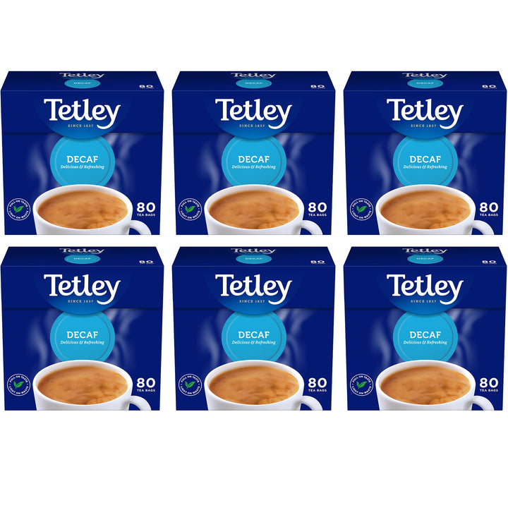 Tetley Everyday Original Decaf Black Tea Bags – Smooth Decaf Blend, 1.5kg