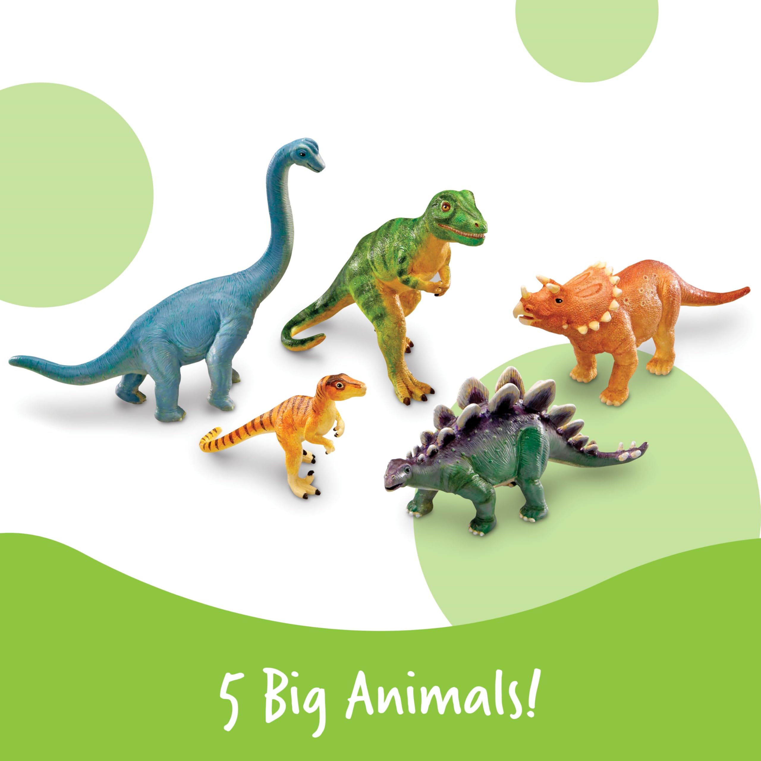 Learning Resources Jumbo Dinosaurs - Educational Play Set for Ages 3+ 9