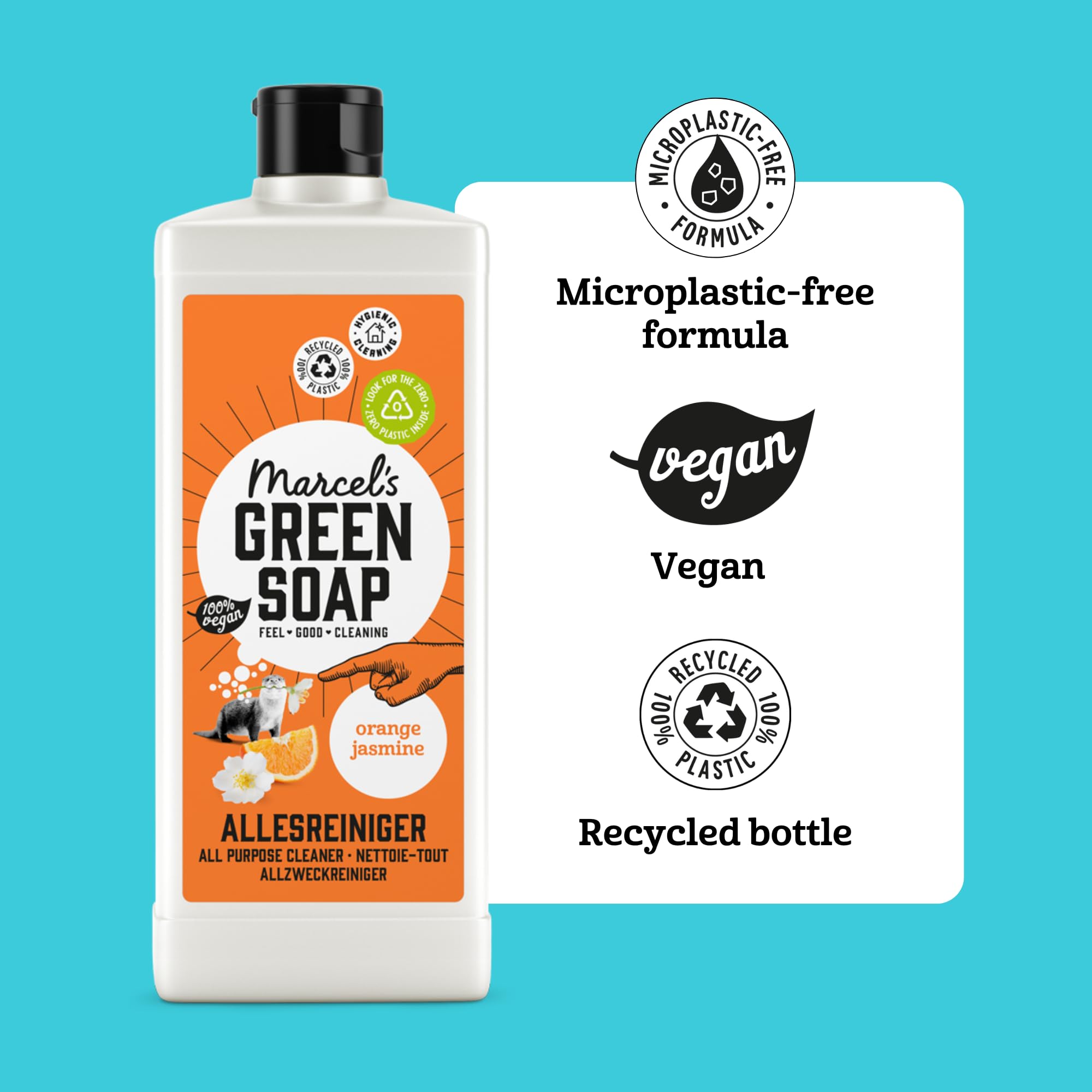 Marcel's Green Soap All Purpose Cleaner Orange & Jasmine 750 ml Microplastic-Free Vegan 3