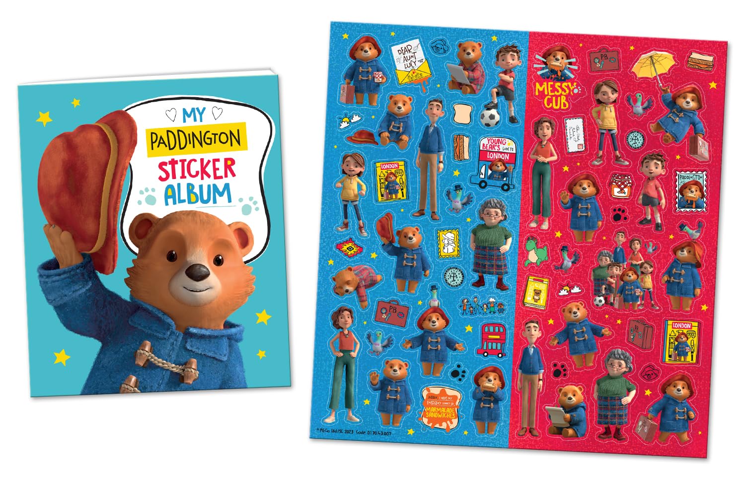 Paper Projects The Adventures of Paddington Sticker Collection and Album | Foiled Stickers | Unisex Children
