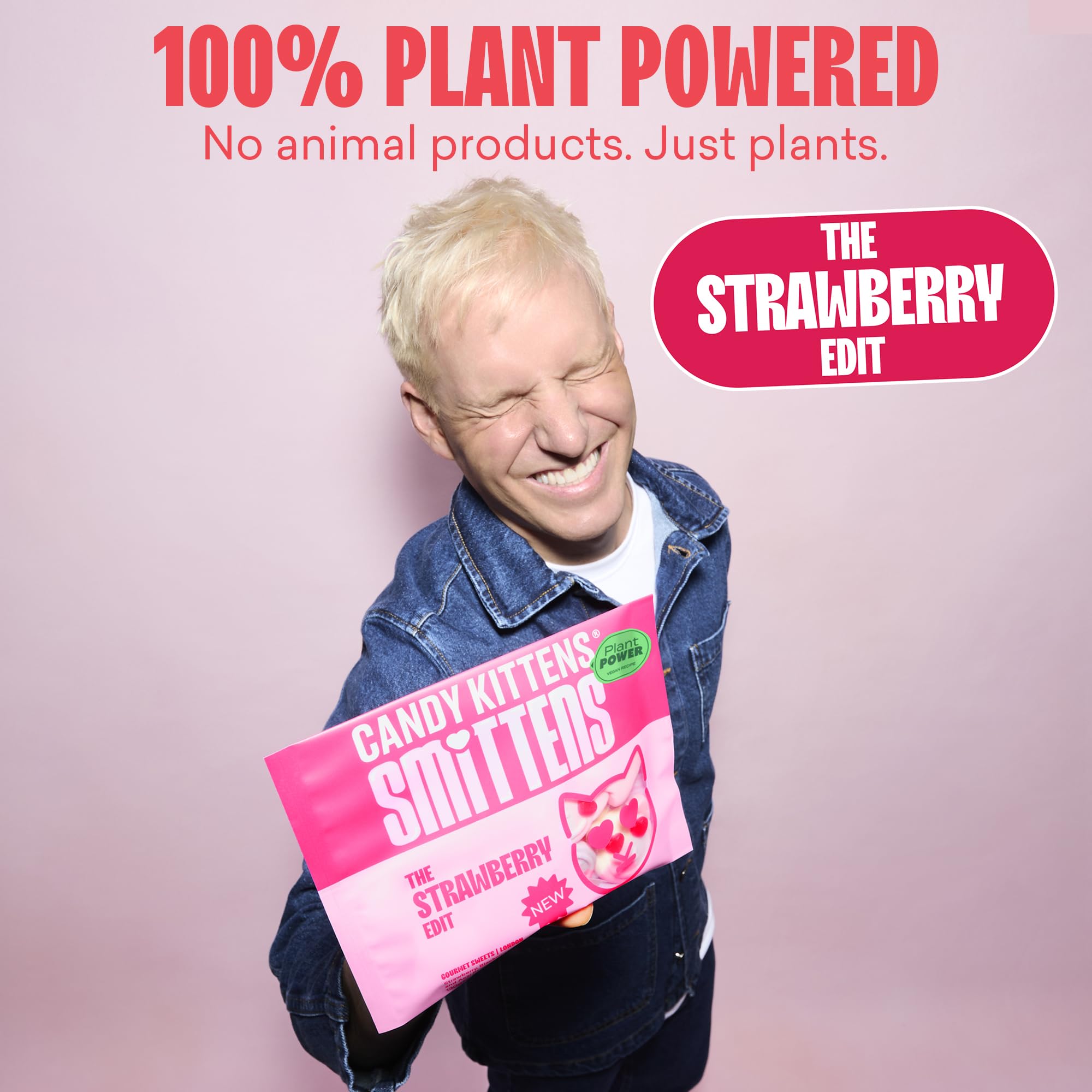 Candy Kittens The Strawberry Edit Vegan Sweets - 130g 3