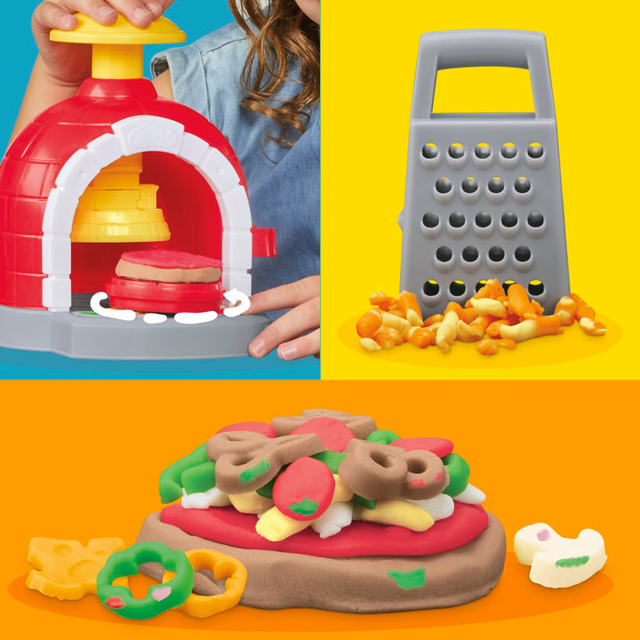 Play-Doh Kitchen Creations Pizza Oven Playset - 6 Colors & 8 Tools for Kids 3+