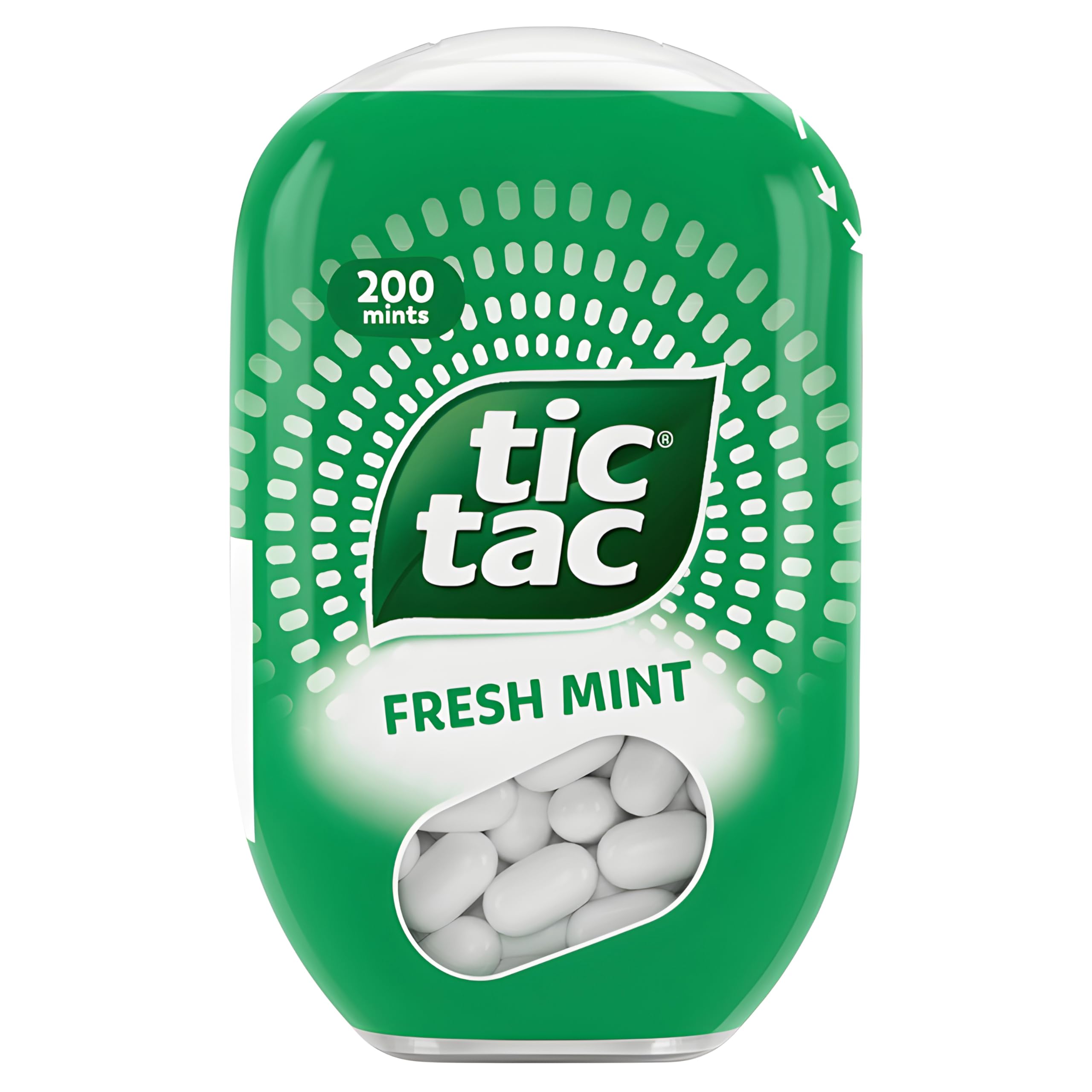 Tic Tac Fresh Mint Sweets - Bulk 8-Pack Crate (98g T200 Dispensers) | Gluten Free 1