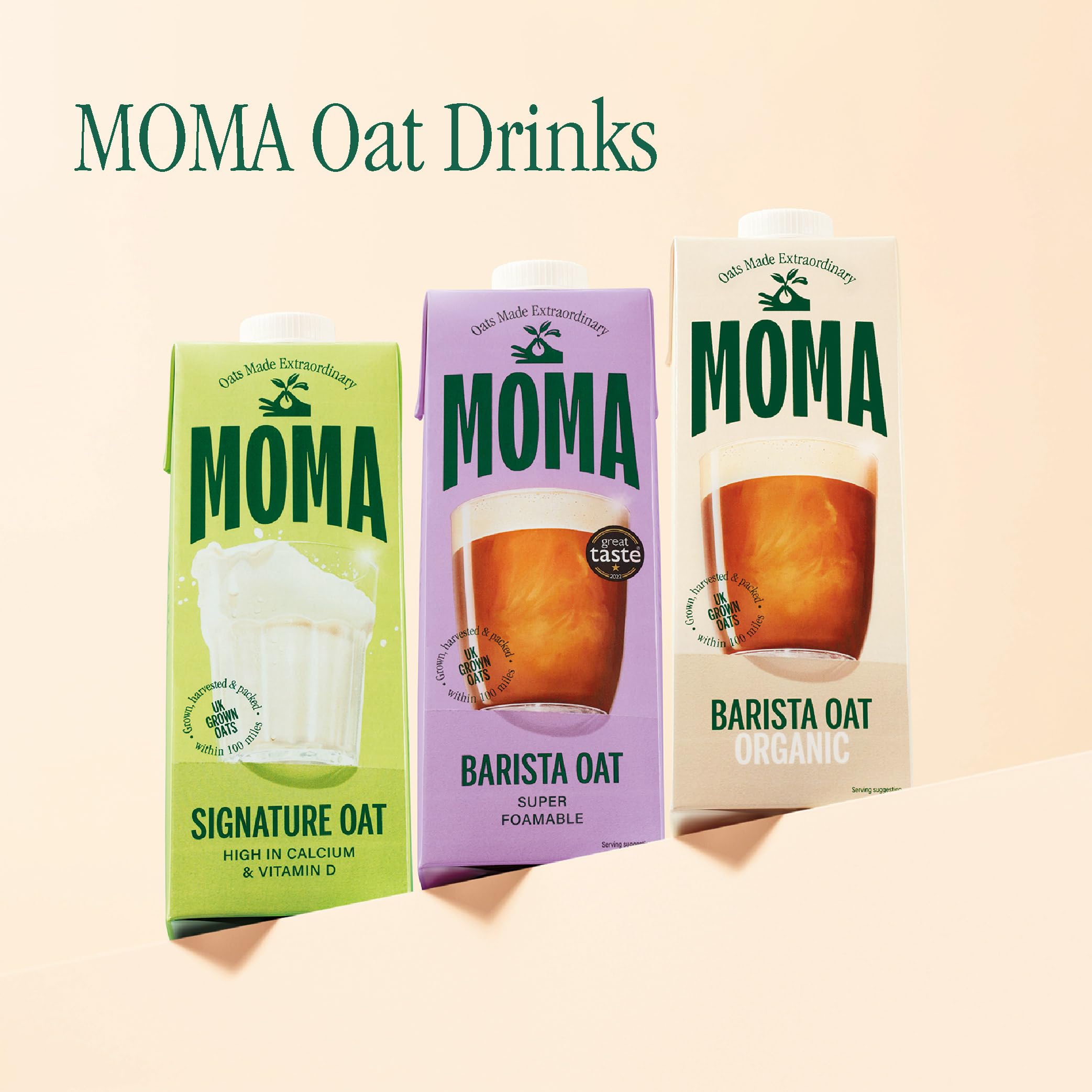 MOMA Salted Maple & Hazelnut Barista Oat Drink - 1L - Plant-Based, Foamable, Not From Concentrate 5
