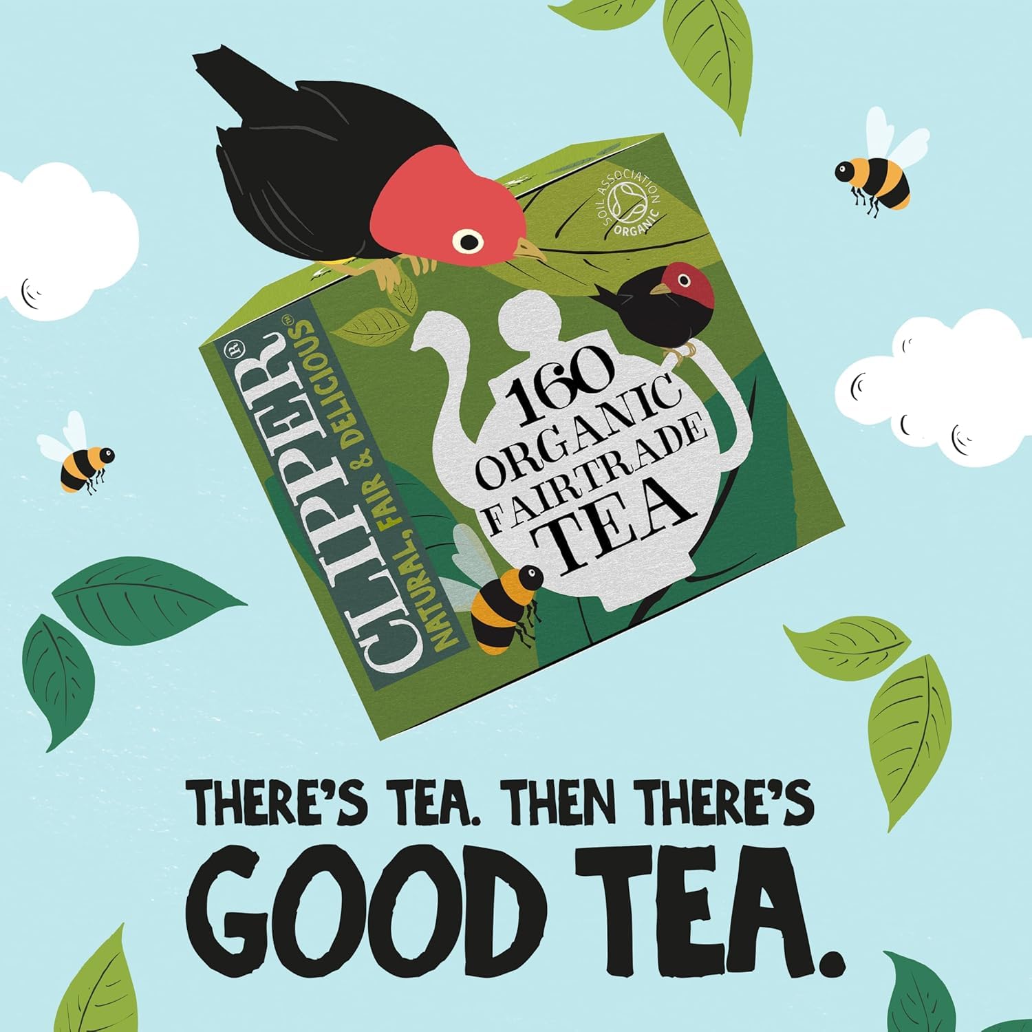 Clipper Organic Everyday Black Tea - 160 Teabags | Plastic Free | Fairtrade 6