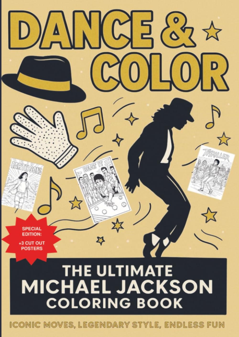 Dance & Color: The Ultimate Michael Jackson Coloring Book - Paperback | 44 pages | English 1