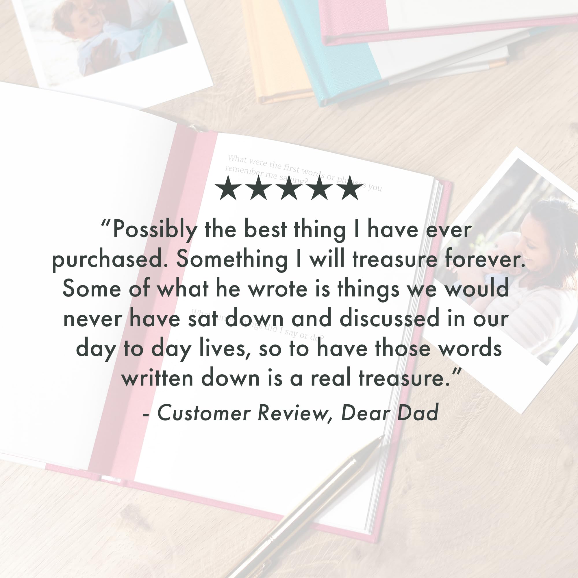 FROM YOU TO ME Dear Dad, from you to me Memory Journal | Hardcover | Timeless Edition 6