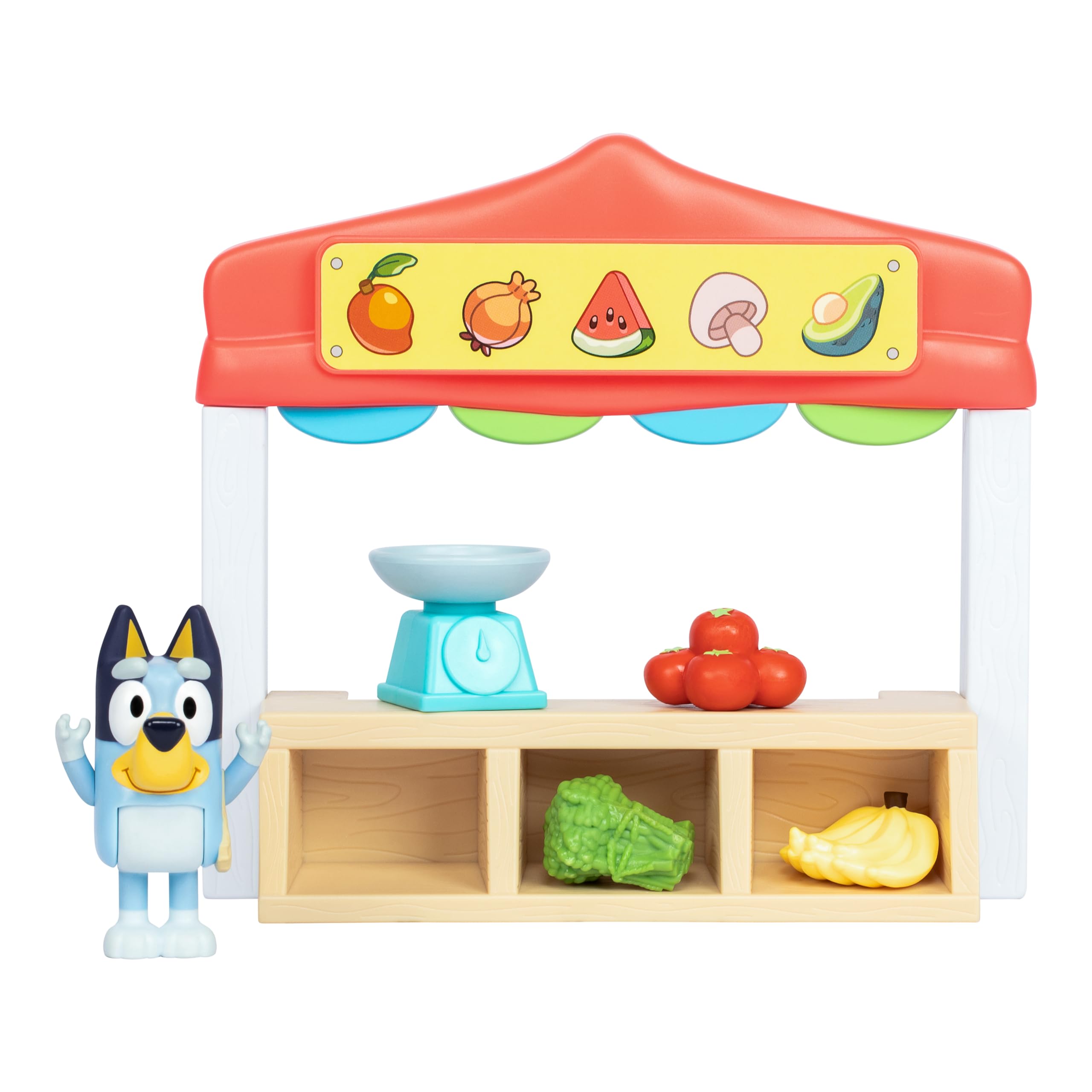 Bluey Farmers Market Playset - Includes Articulated Bluey Figure & Accessories 9