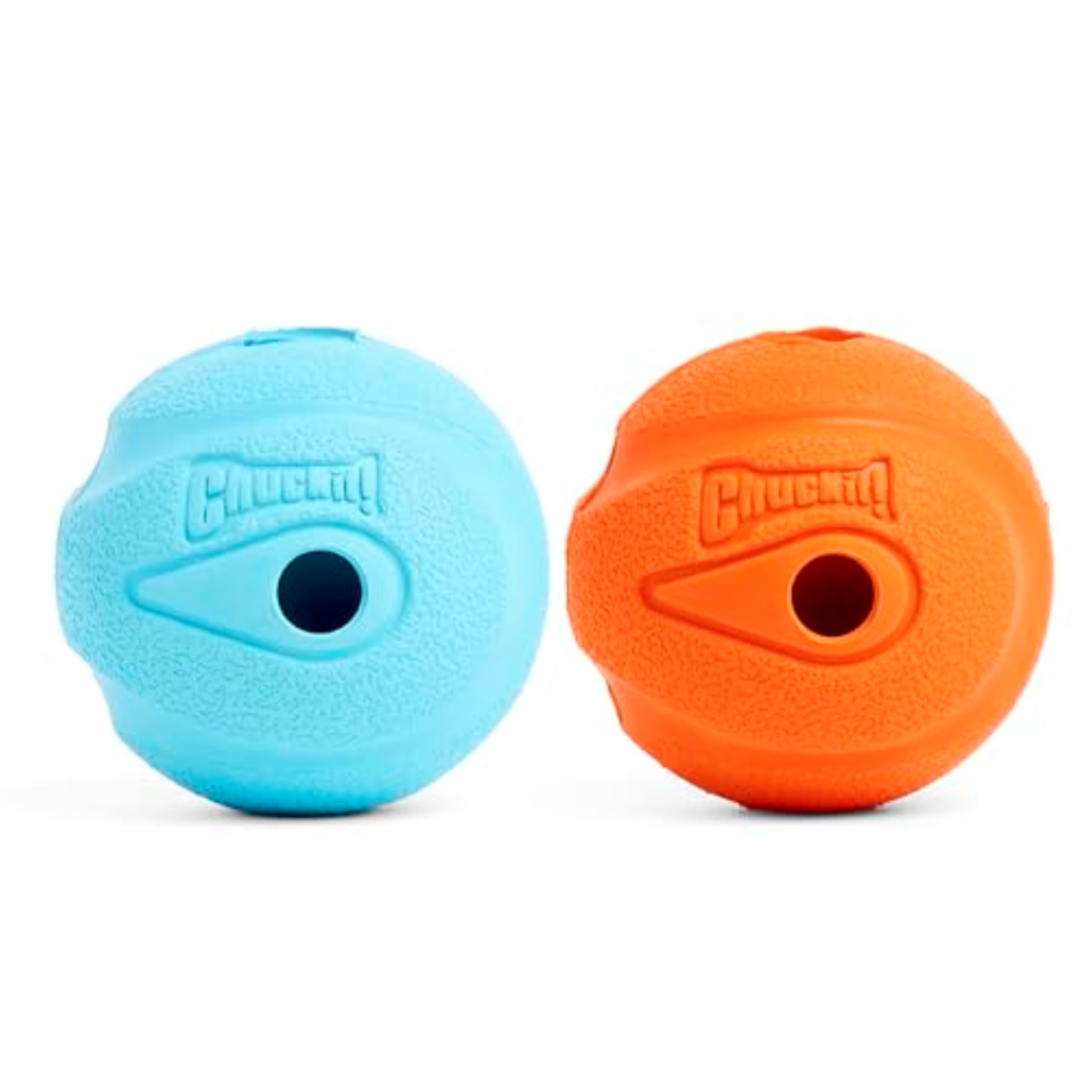 Chuckit! The Whistler Ball - High Bounce Rubber Dog Toy | Launcher Compatible | Medium, 2 Pack