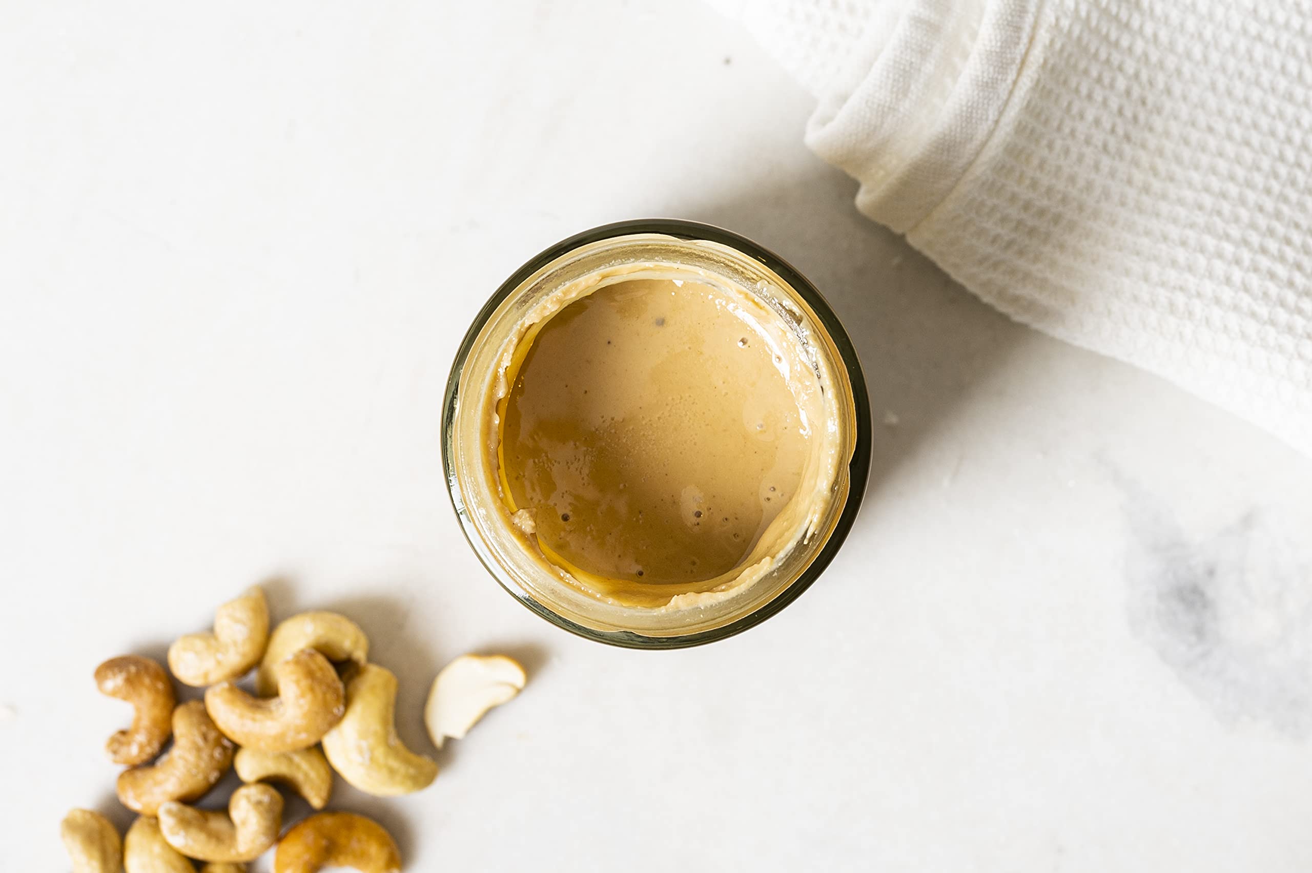 Nutural World - Smooth Cashew Nut Butter (1kg) in Reusable Glass Jar 4