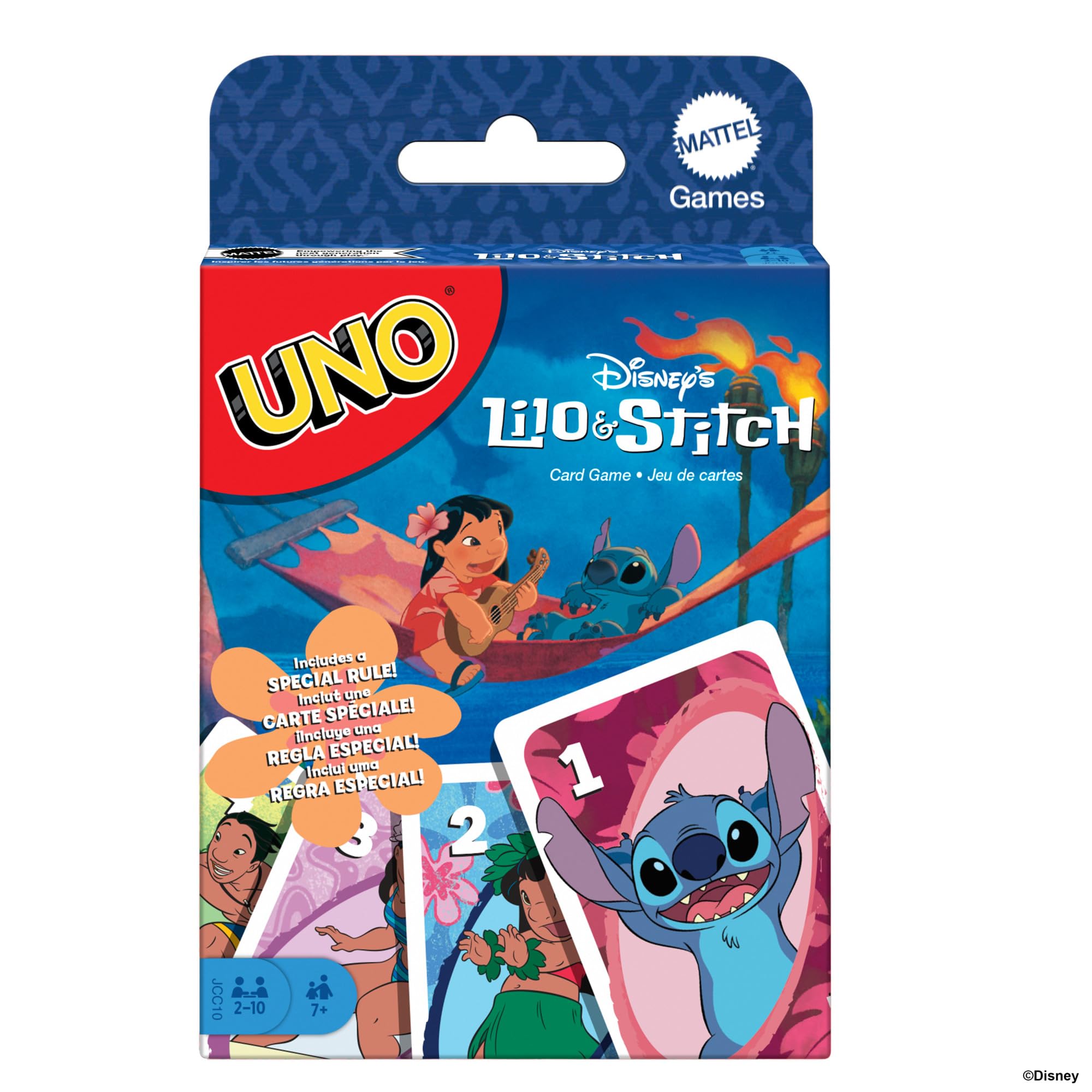 UNO Disney’s Lilo and Stitch Card Game - 2-10 Players | Ages 7+ | JCC10