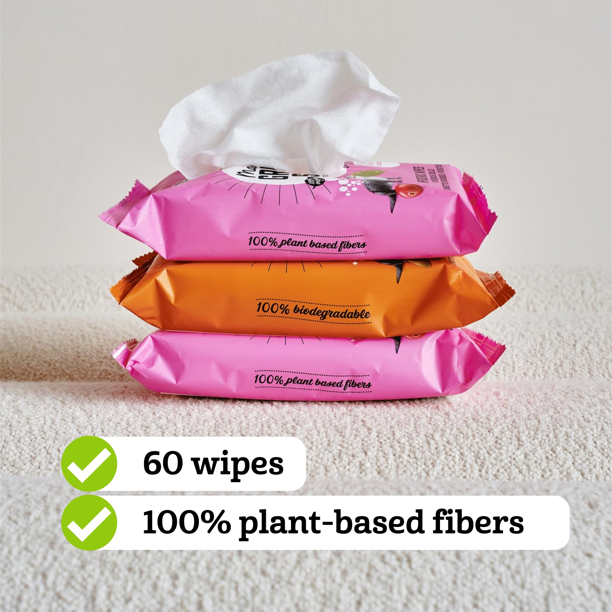 Marcel's Green Soap Hygienic Cleaning Wipes - Patchouli & Cranberry Scent | 60 Count | Alcohol-Based 2