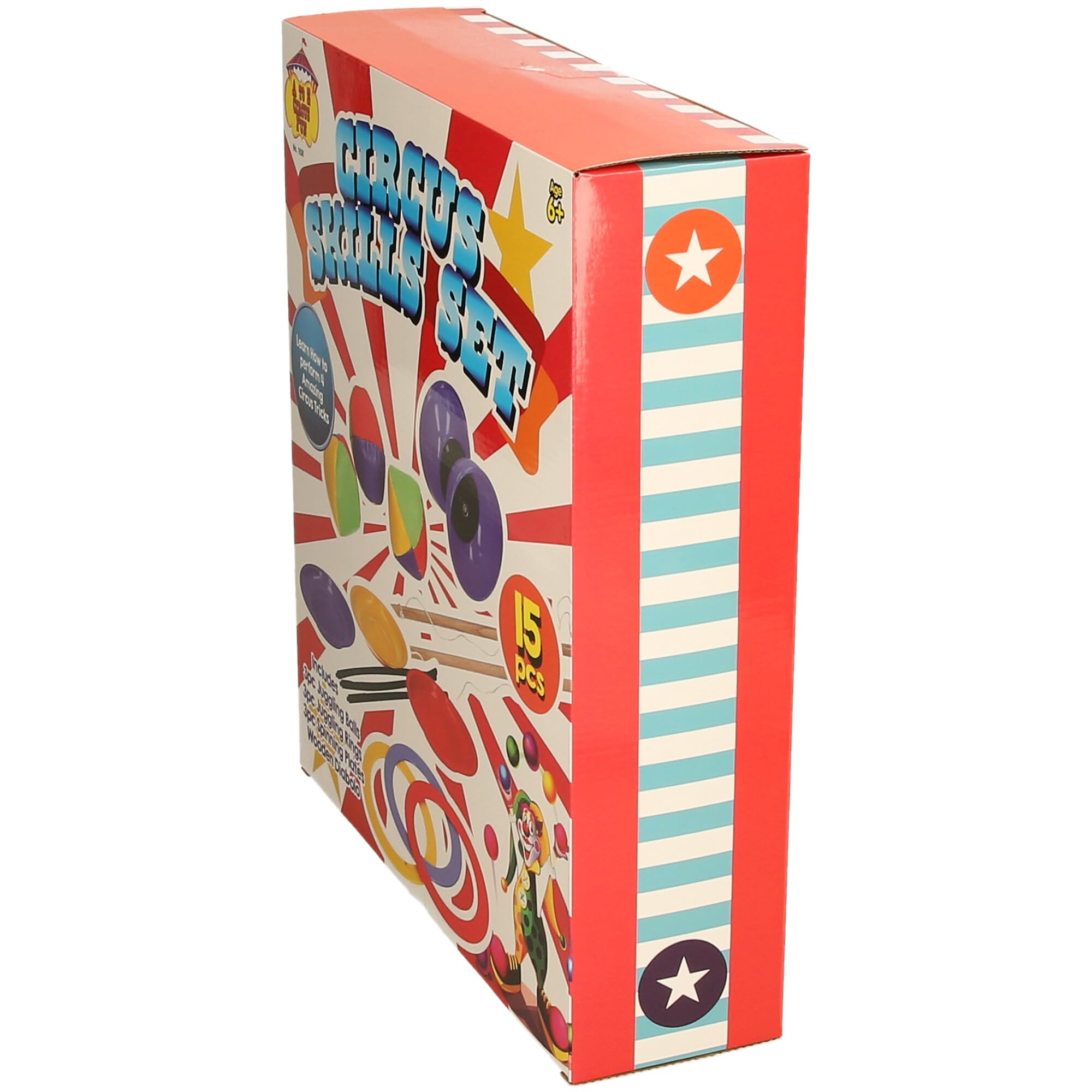 Tent Fun Circus Skills Set - 15-Piece Juggling & Spinning Toys for Kids 6+ 5