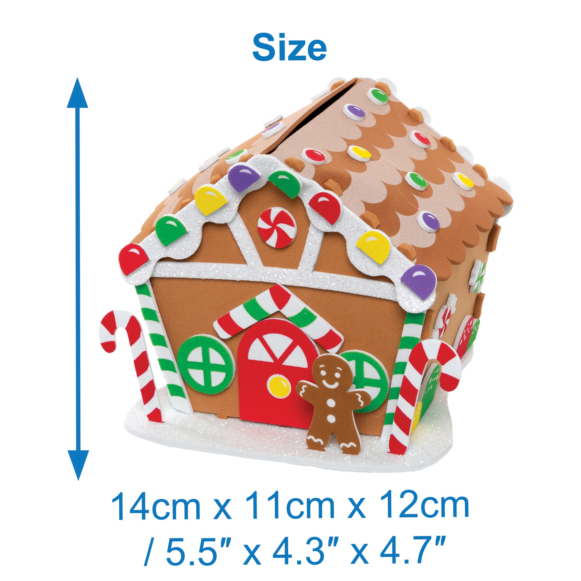 Baker Ross Gingerbread House Craft Kit - Christmas Arts & Crafts for Kids 3