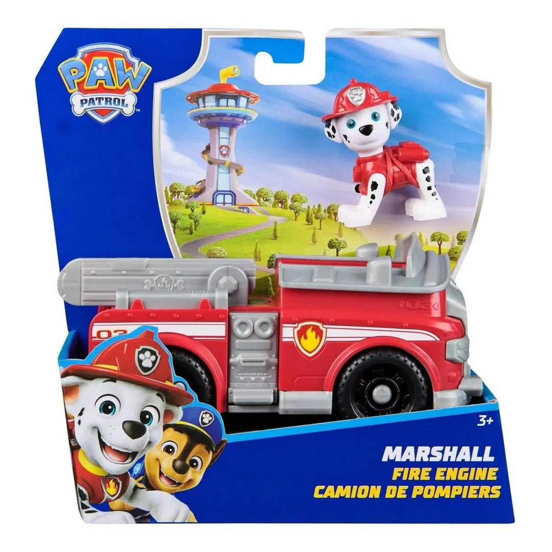 Paw Patrol Marshall's Fire Engine - Toy Vehicle with Collectible Action Figure for Kids 3+
